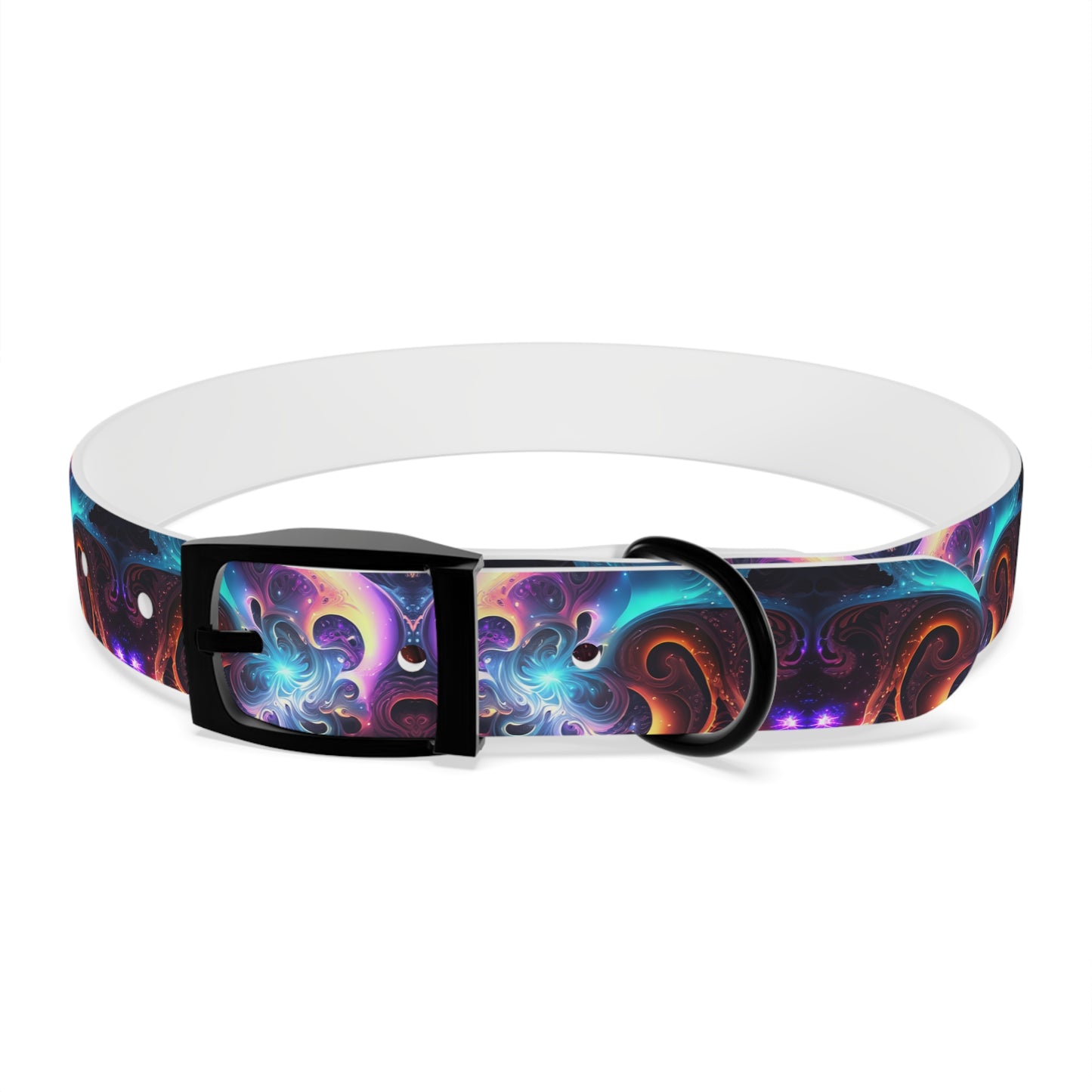 Neon Spiral Dog Collar