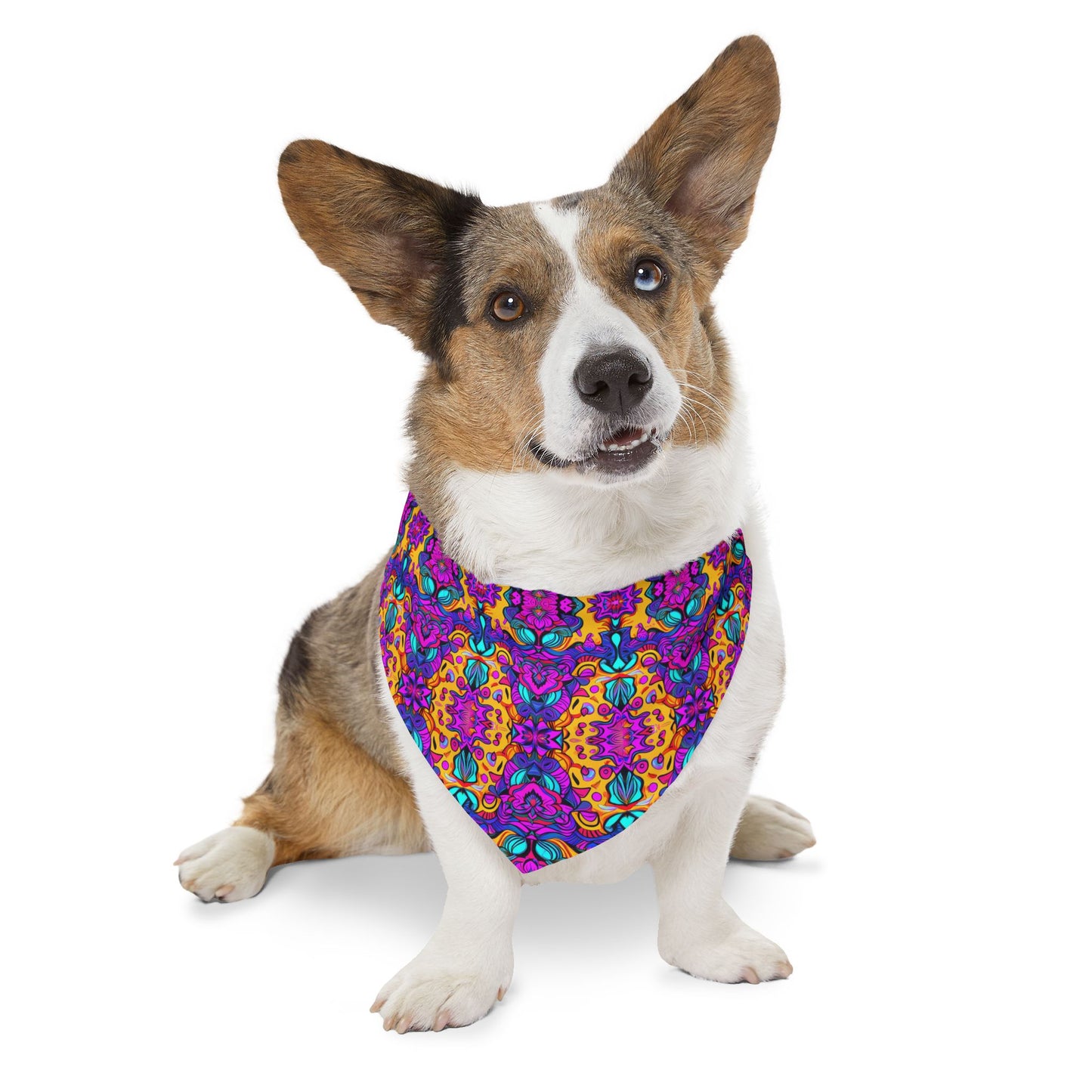 Vibrant Illusions Pet Bandana Collar