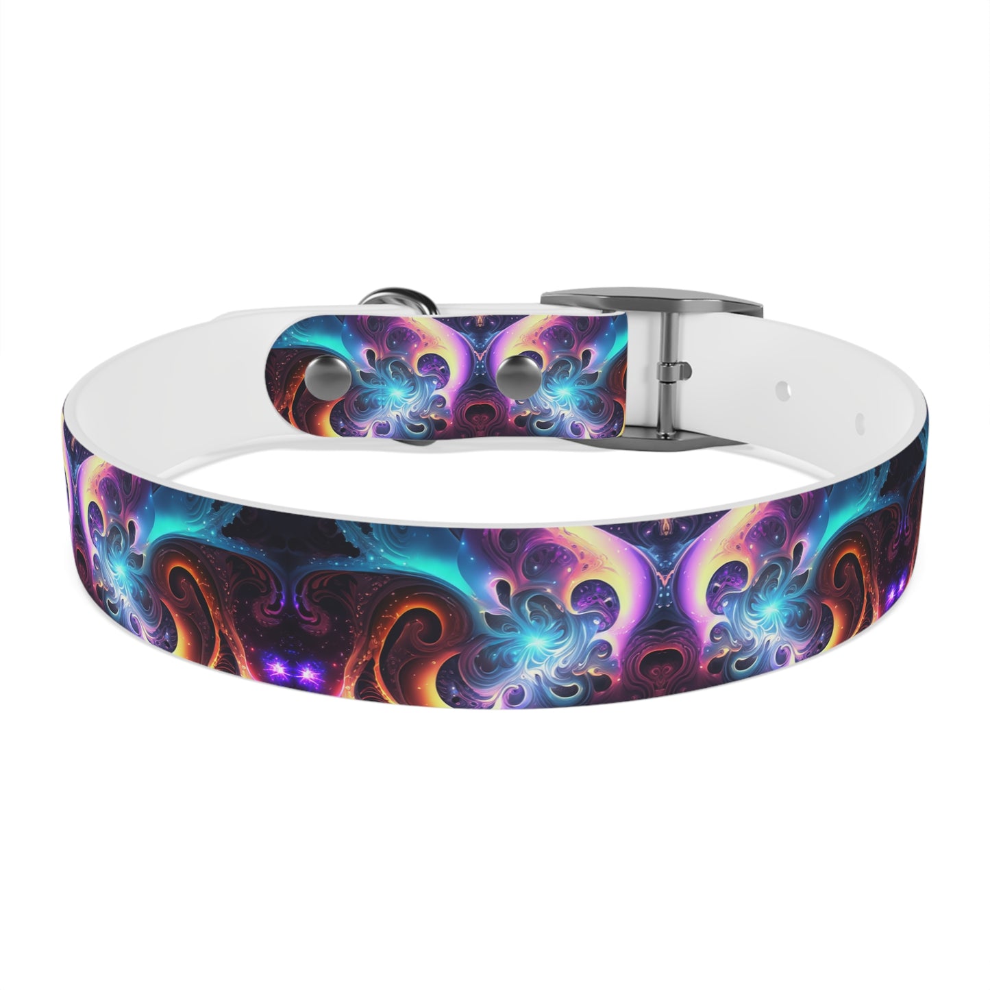 Neon Spiral Dog Collar