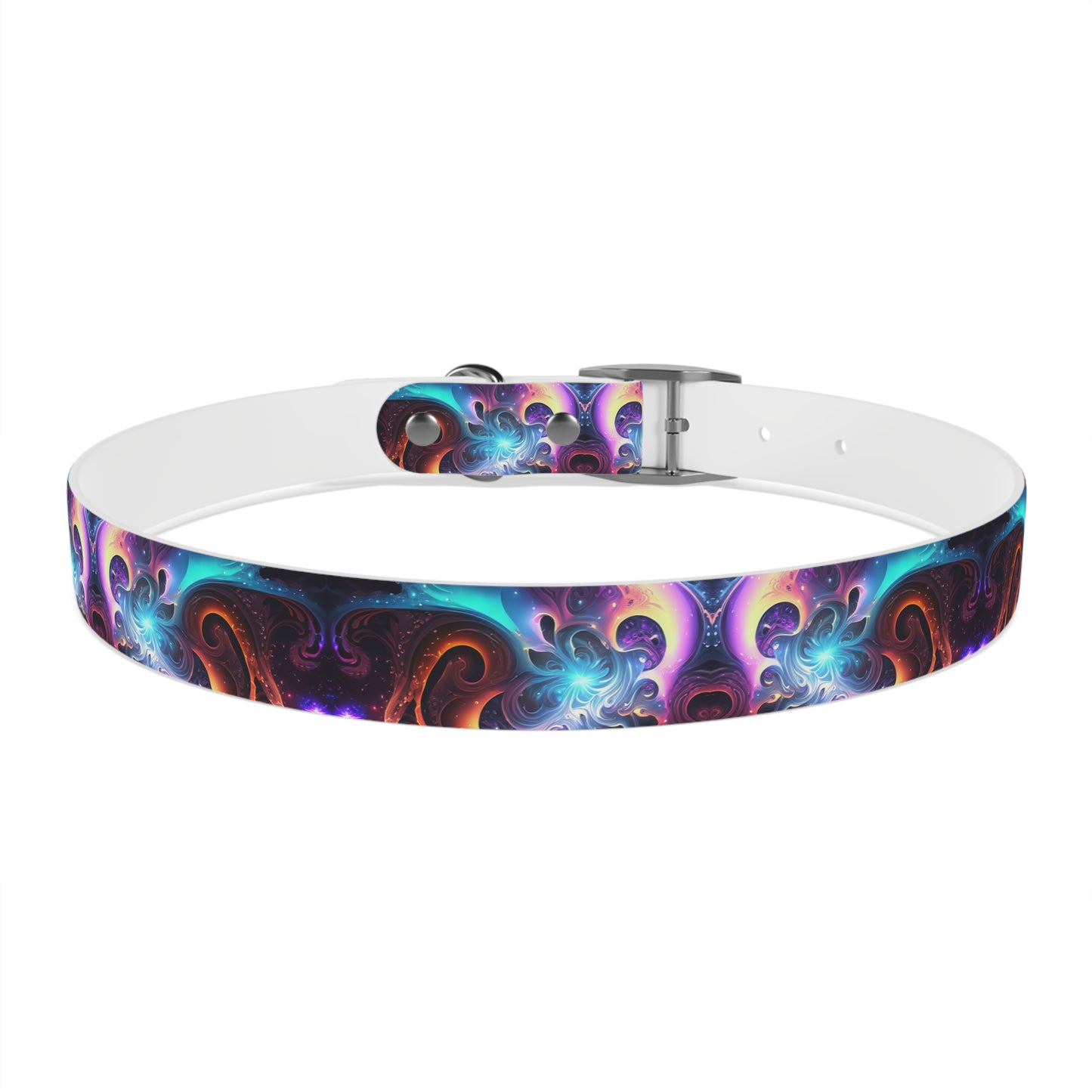 Neon Spiral Dog Collar
