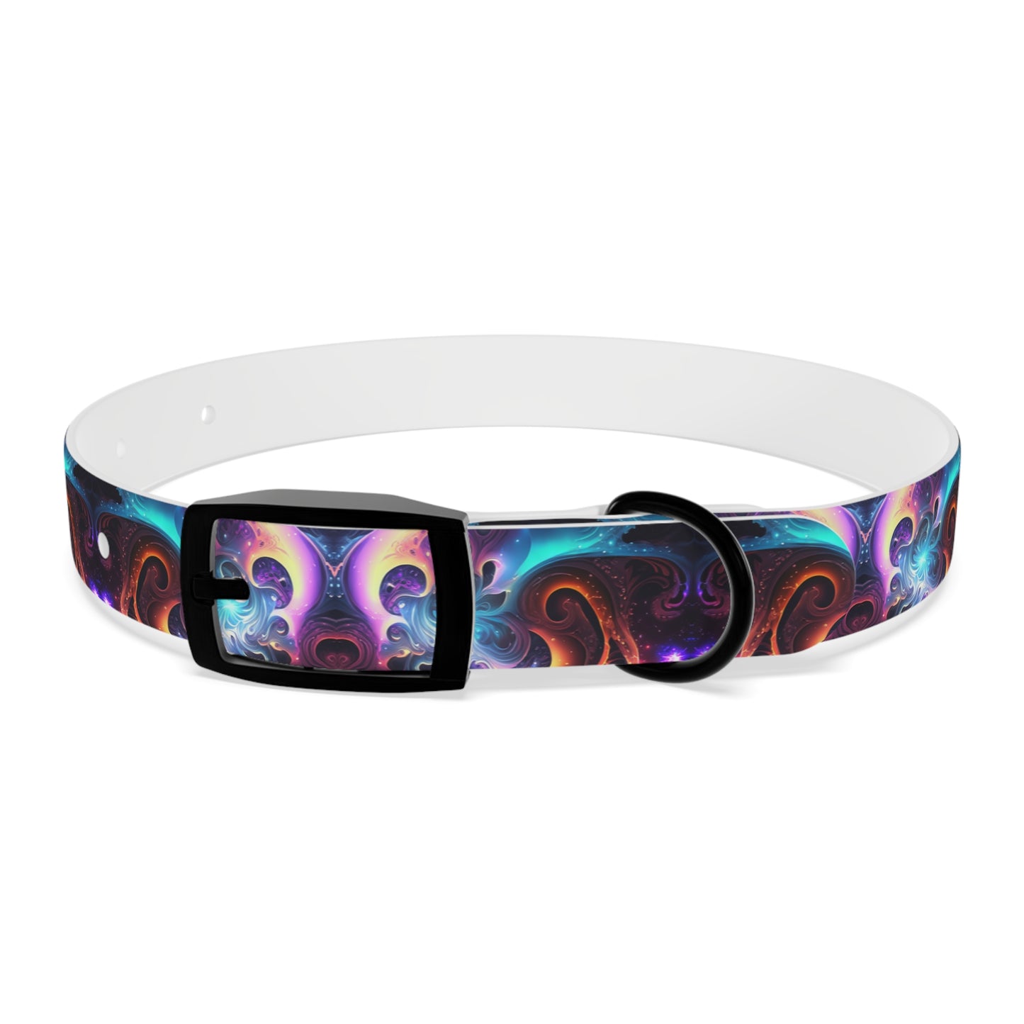 Neon Spiral Dog Collar