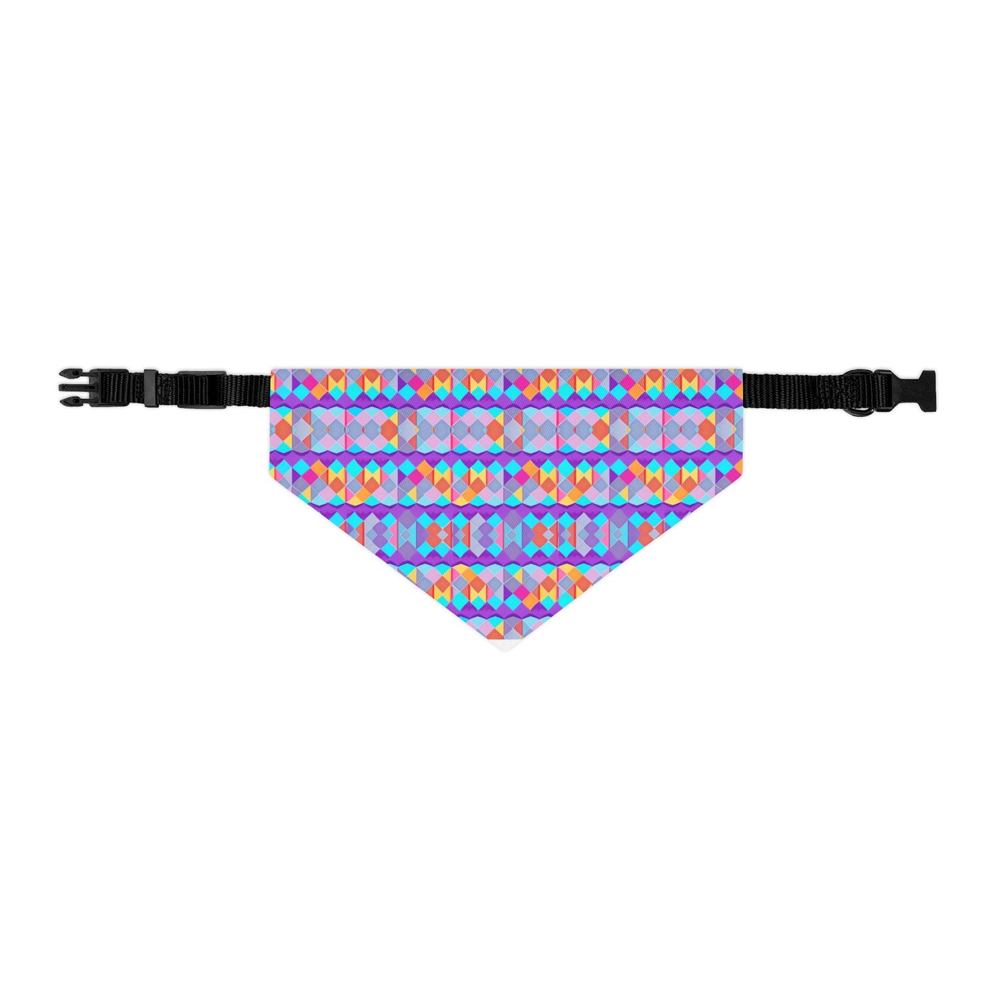 Prismatic Patterns Pet Bandana Collar