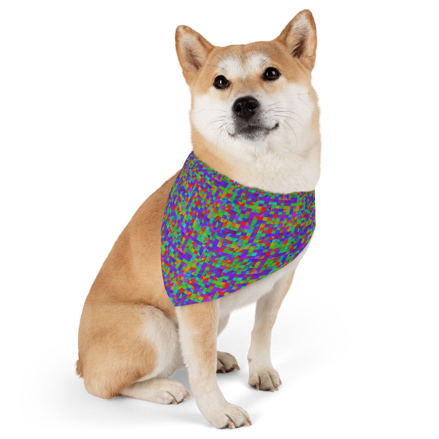 Prism Patterns Pet Bandana Collar