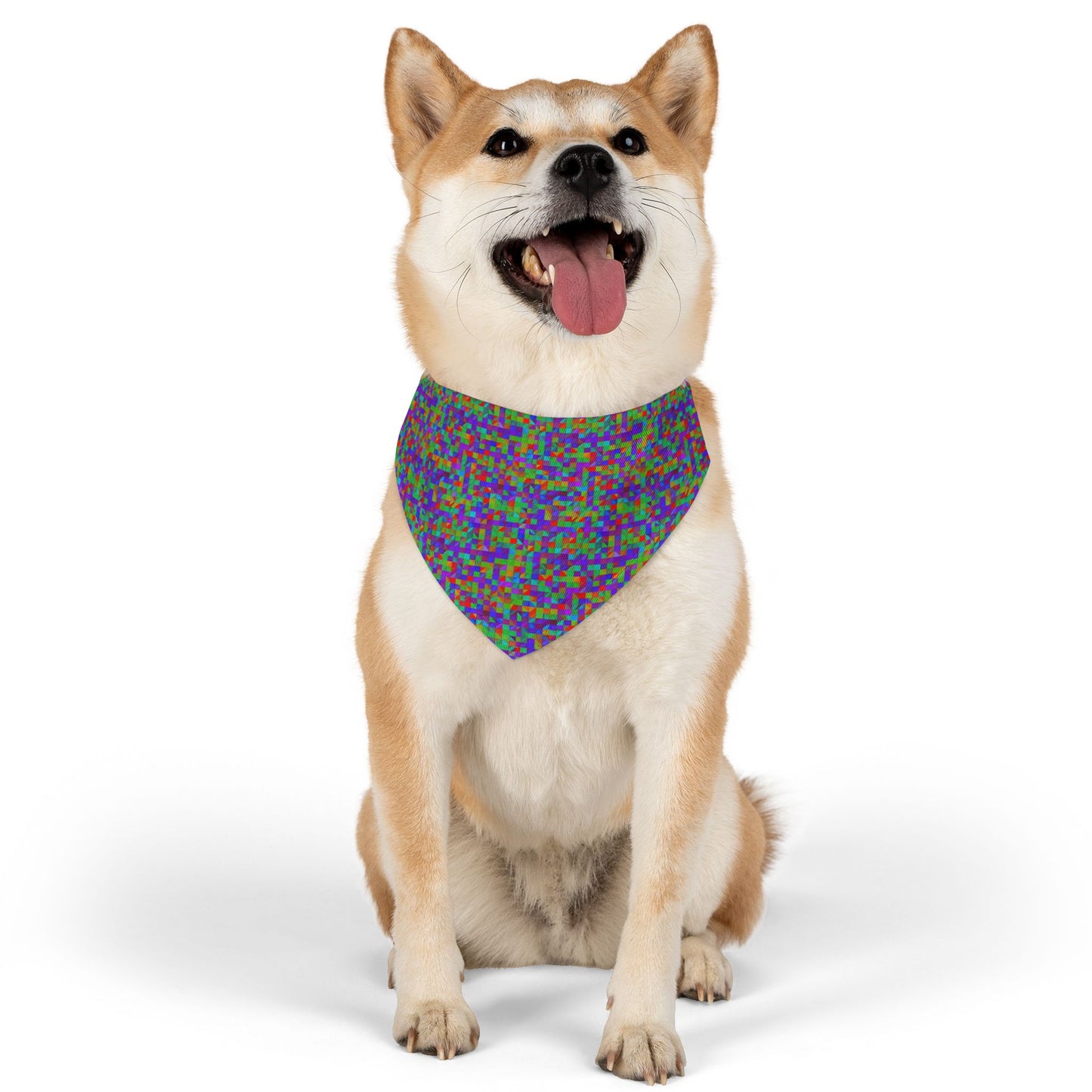Prism Patterns Pet Bandana Collar