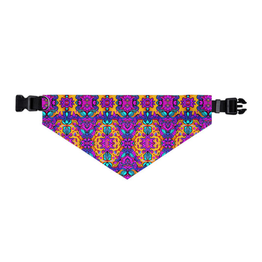 Vibrant Illusions Pet Bandana Collar