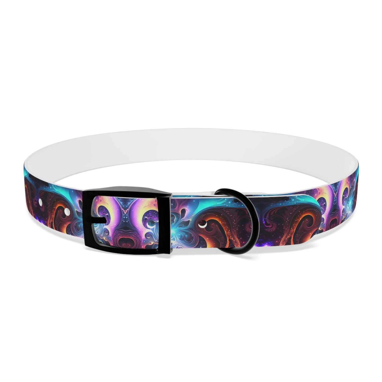 Neon Spiral Dog Collar