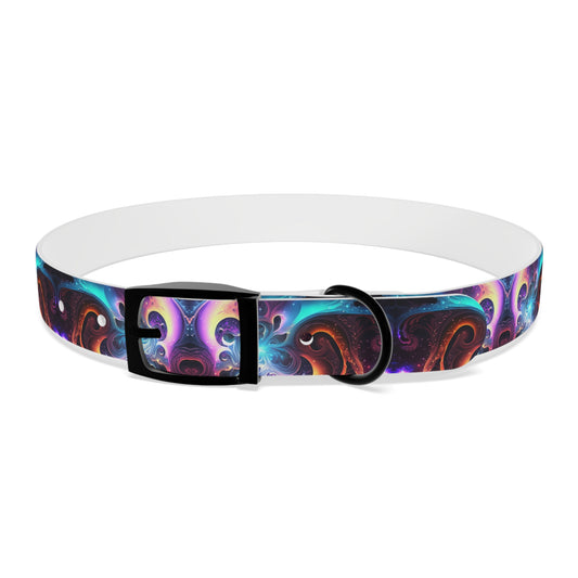 Neon Spiral Dog Collar
