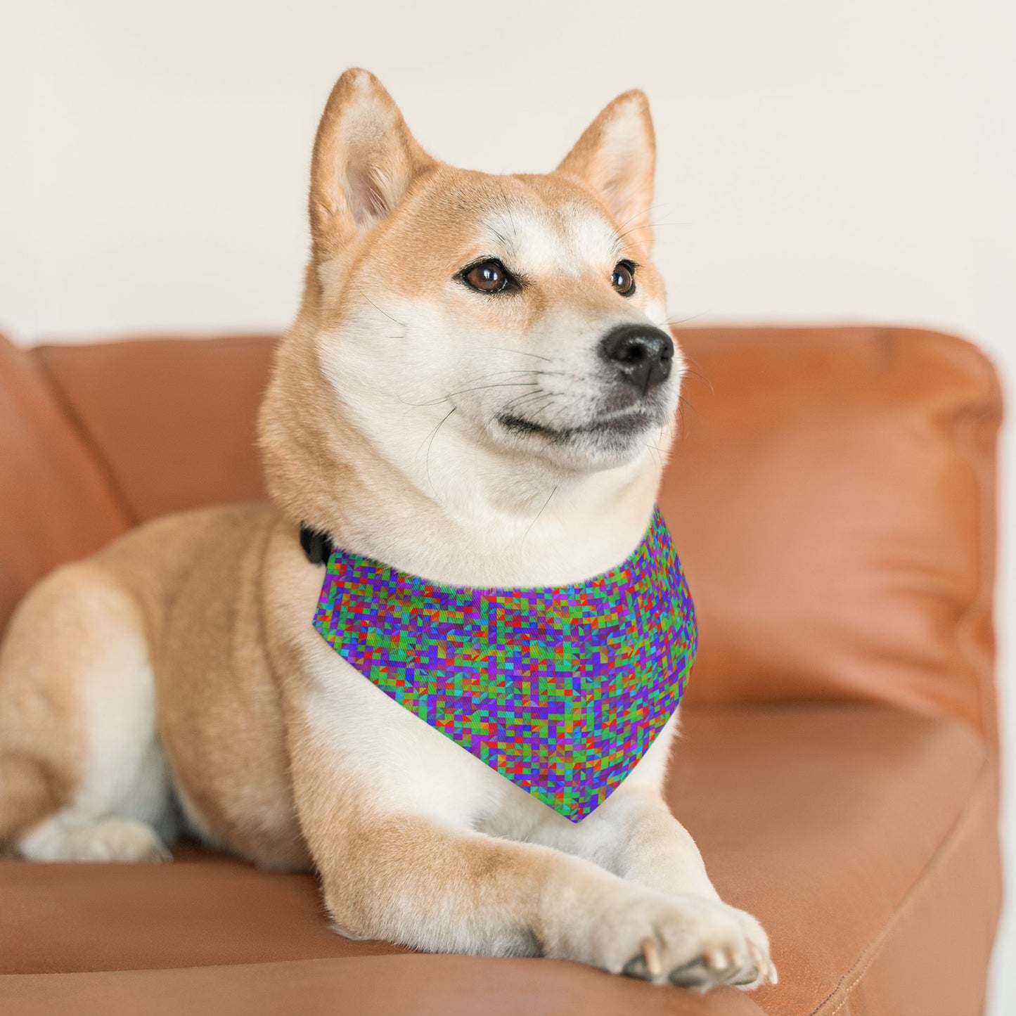 Prism Patterns Pet Bandana Collar