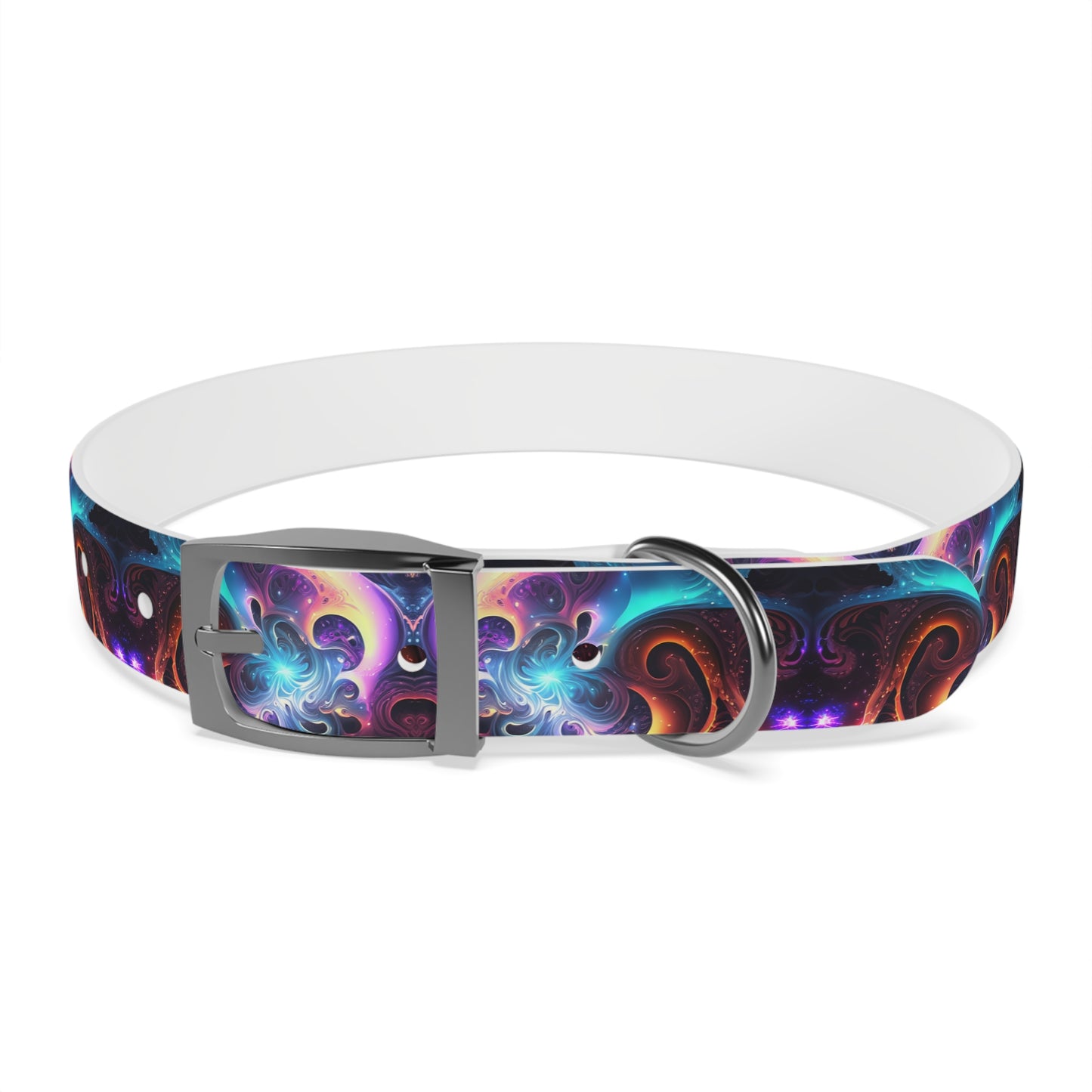 Neon Spiral Dog Collar