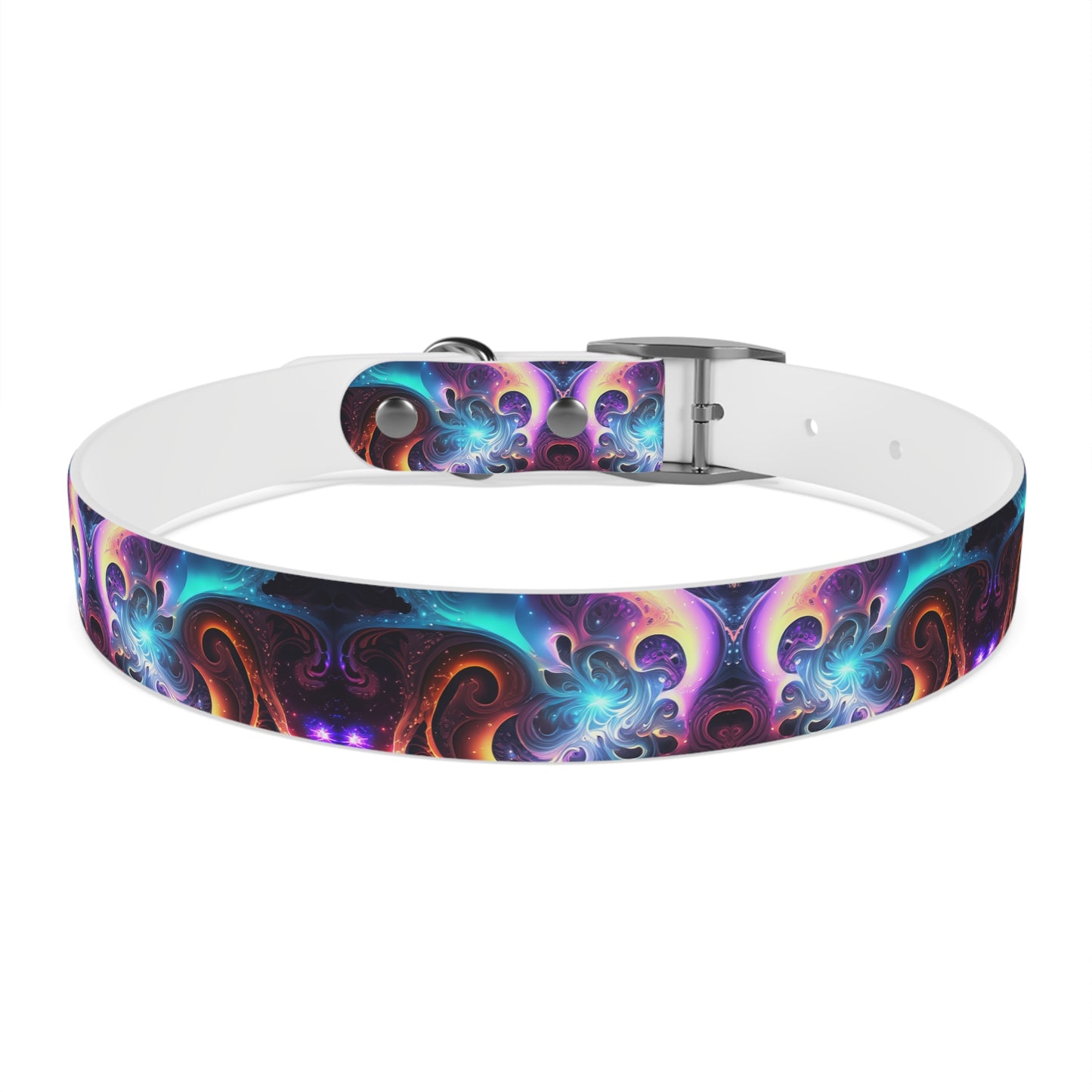 Neon Spiral Dog Collar