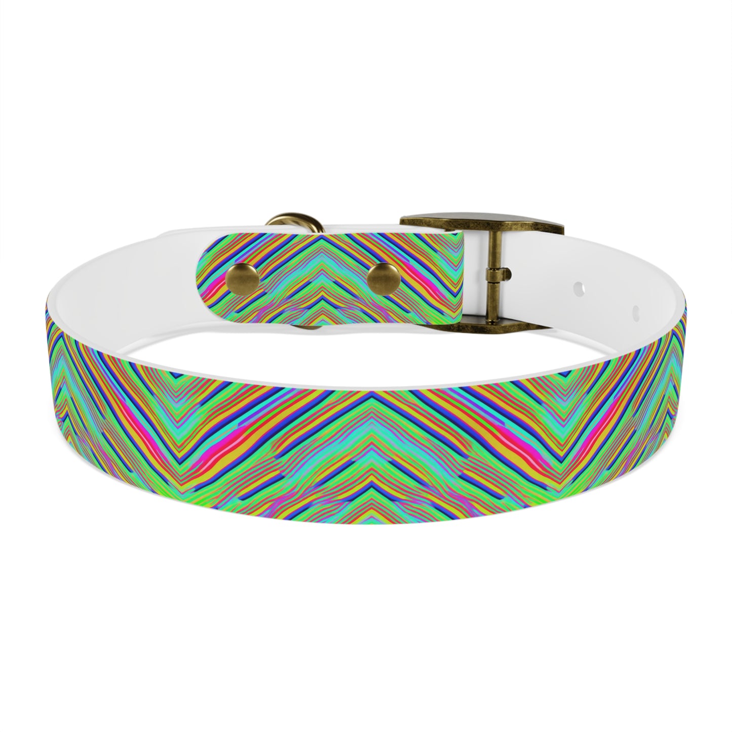 Neon Edges Dog Collar
