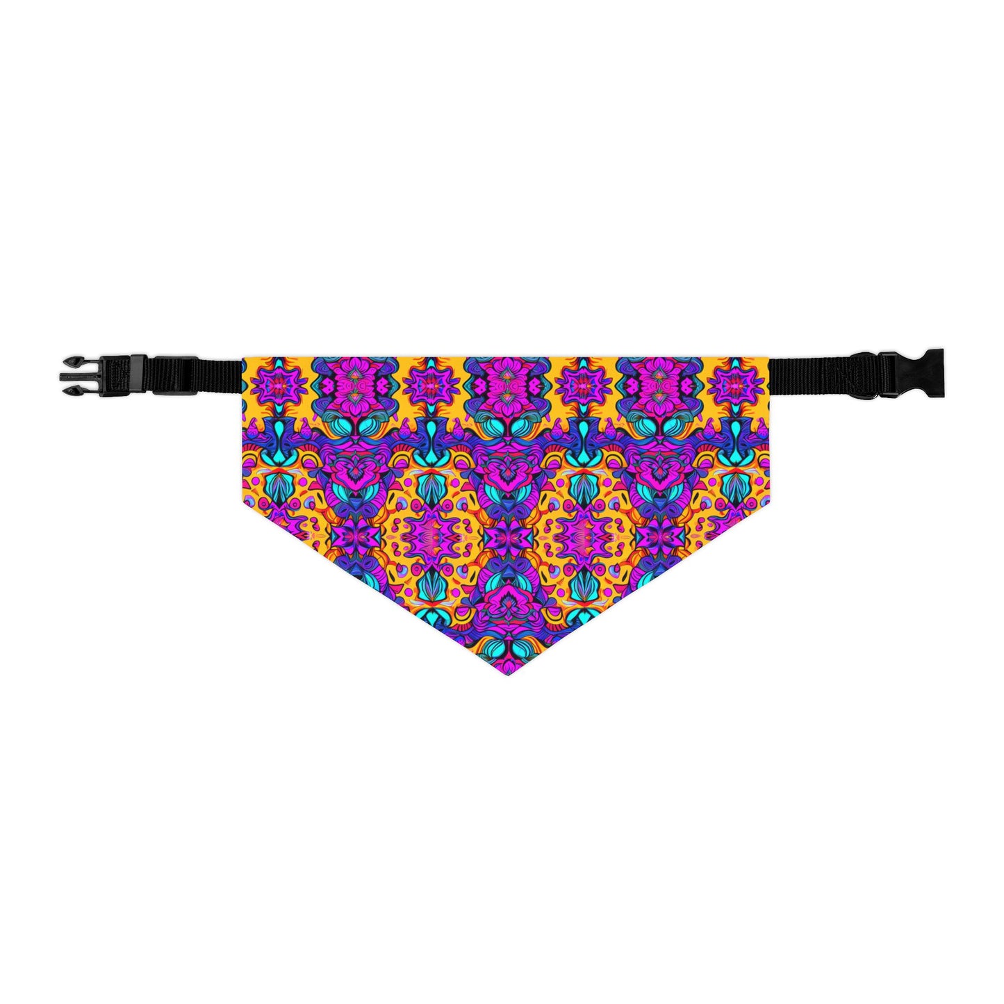 Vibrant Illusions Pet Bandana Collar