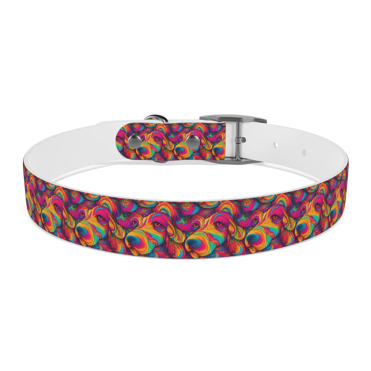 Abstract Woof Dog Collar
