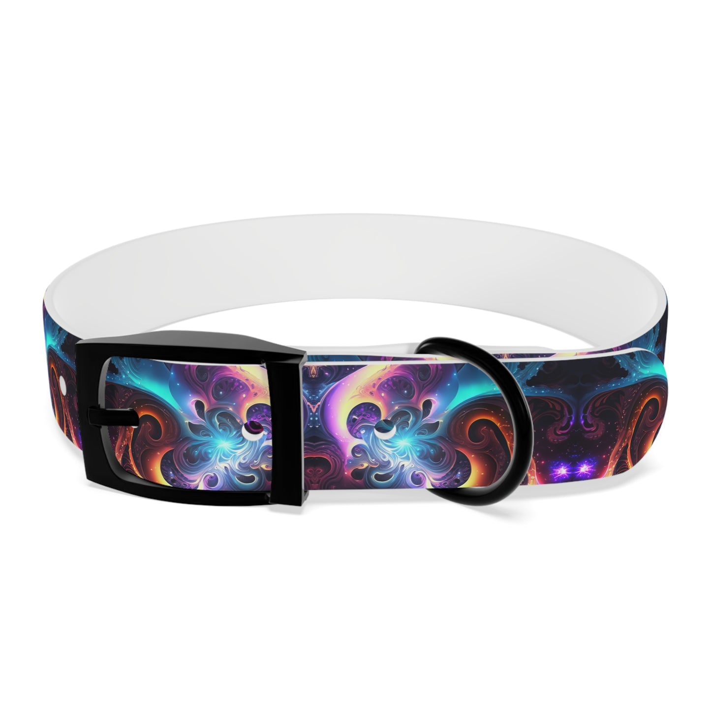 Neon Spiral Dog Collar