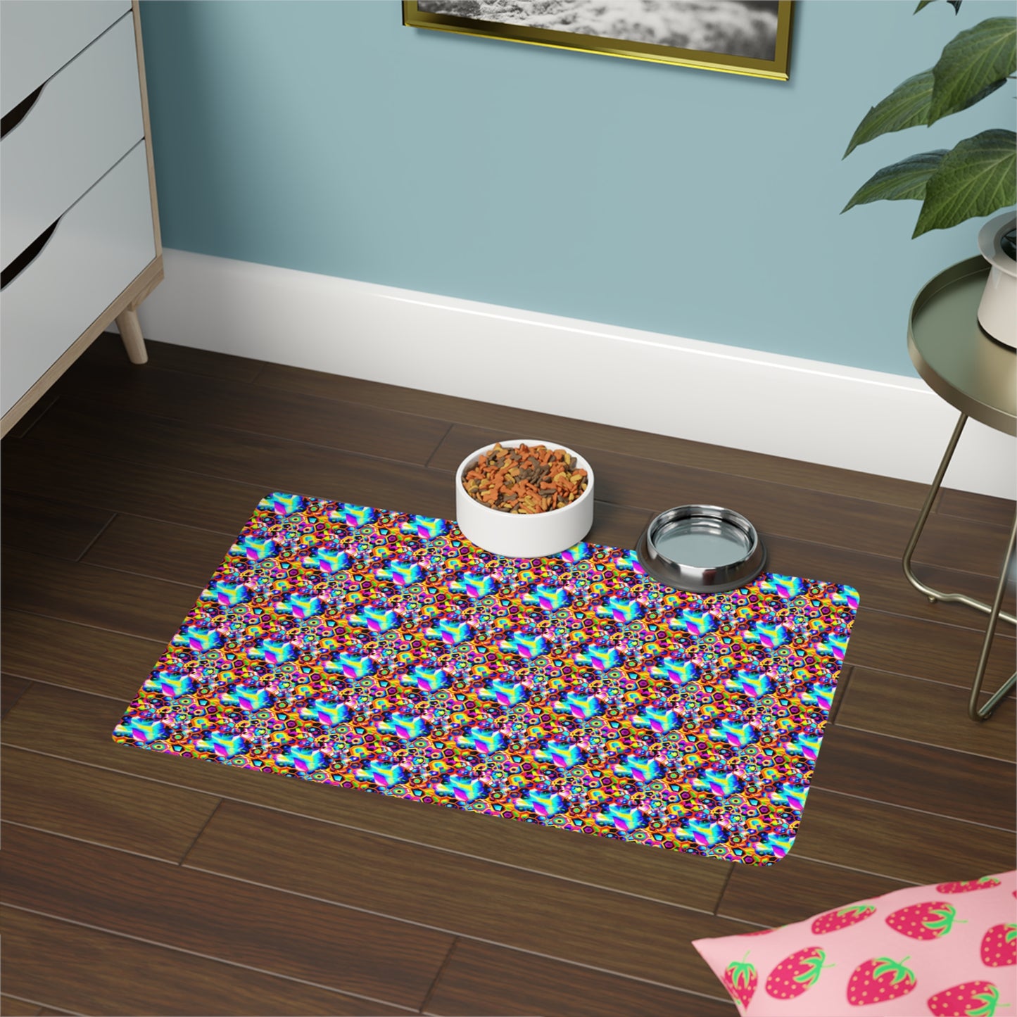 Cosmic Cascade Pet Food Mat (12x18)