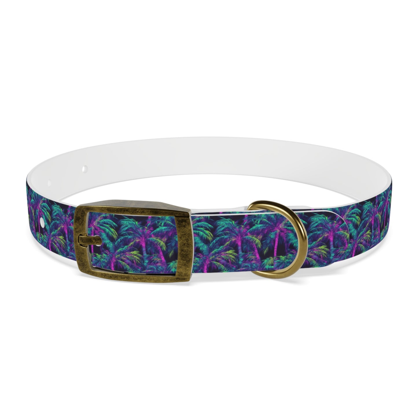 Electric Palms Dog Collar