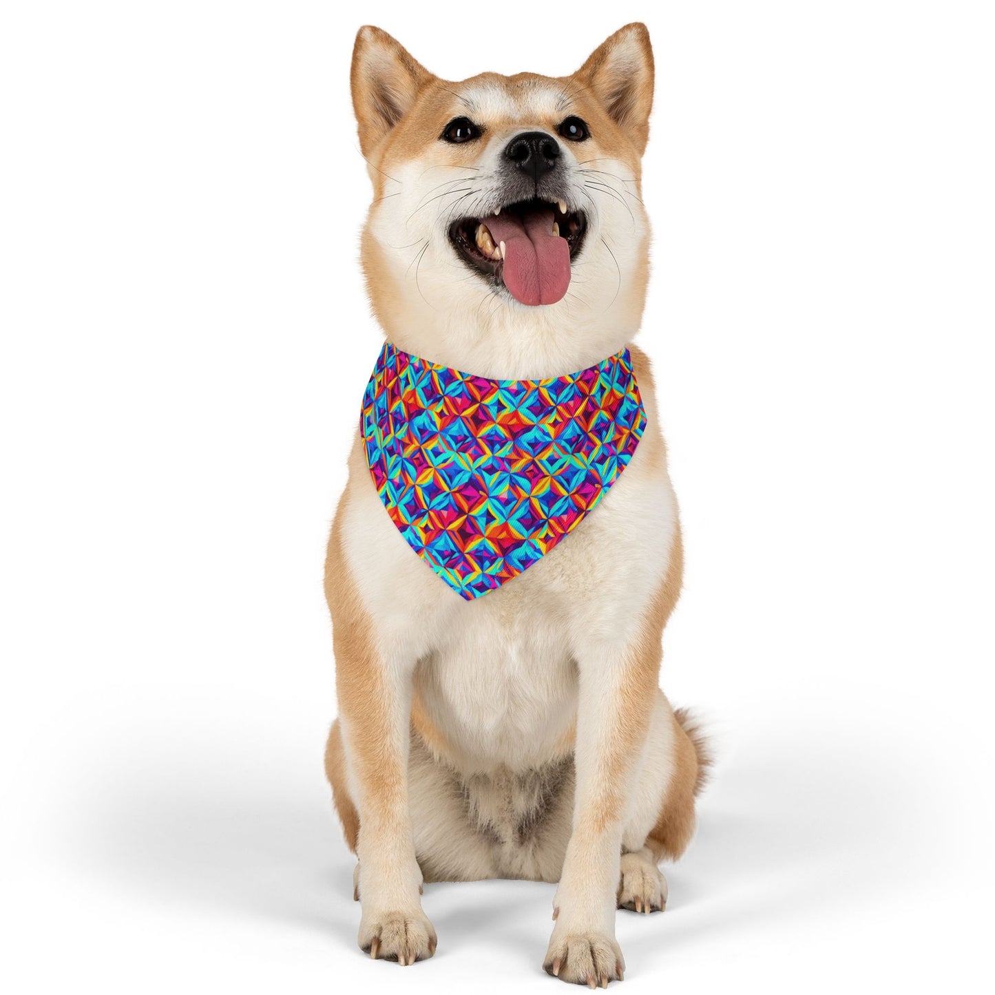Vivid Diamonds Pet Bandana Collar