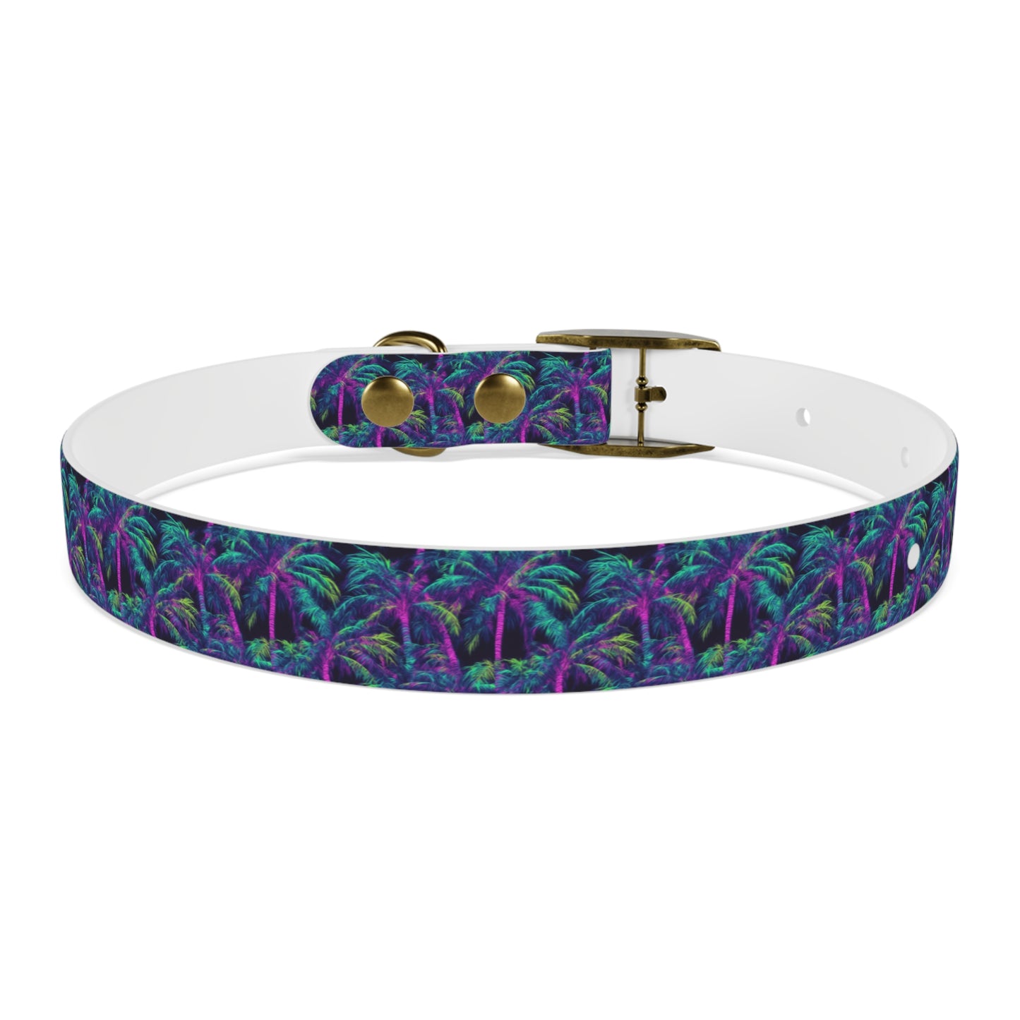 Electric Palms Dog Collar