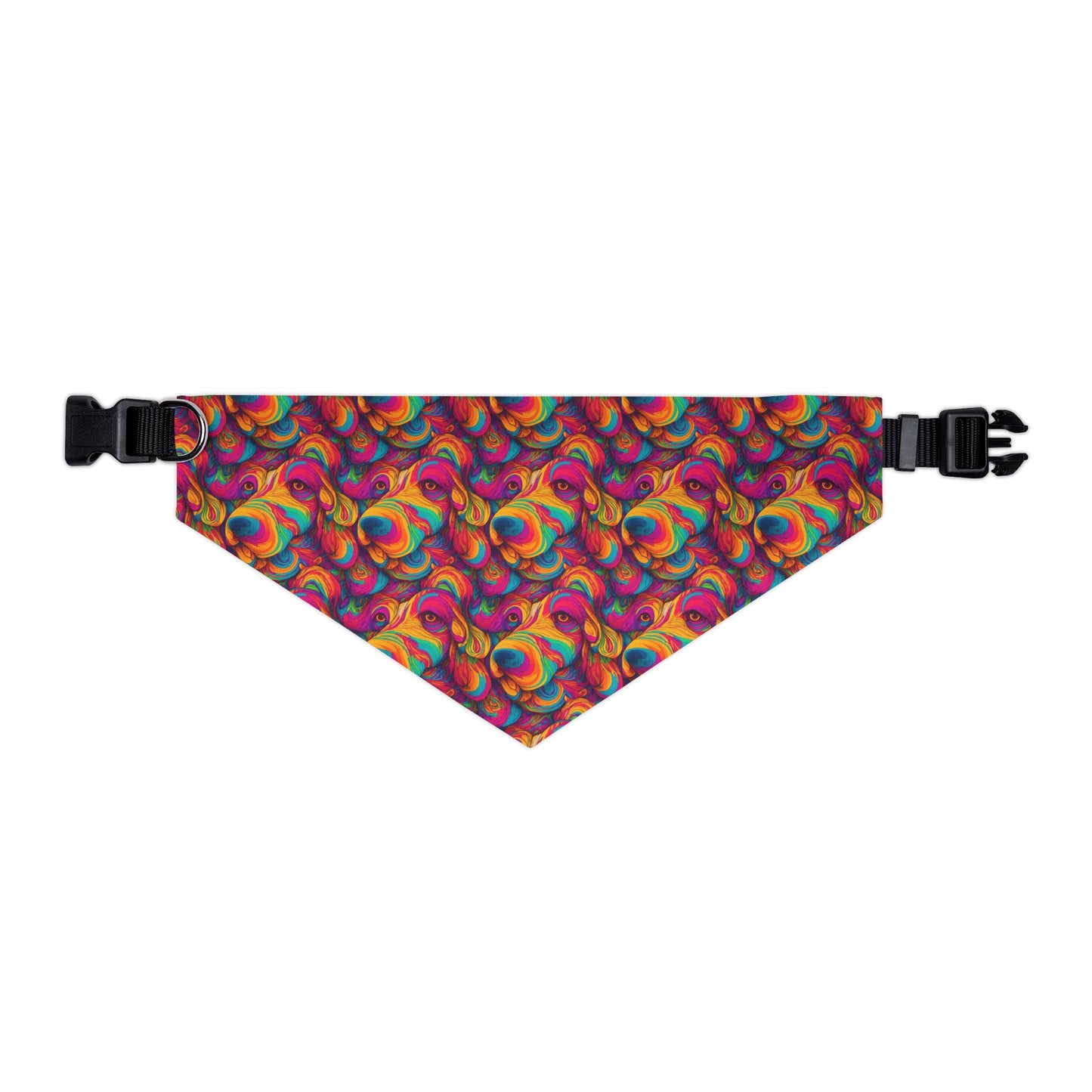 Abstract Woof Pet Bandana Collar