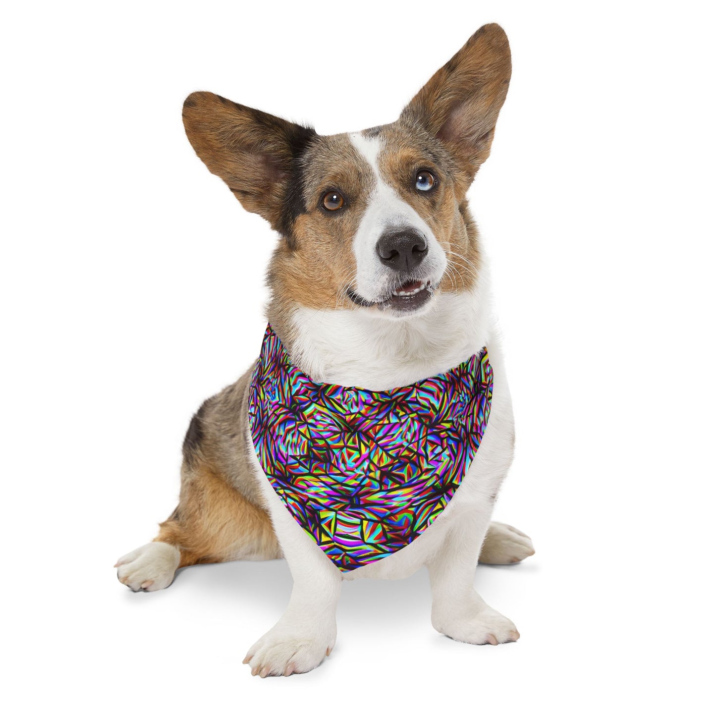 Mind Melt Patterns Pet Bandana Collar