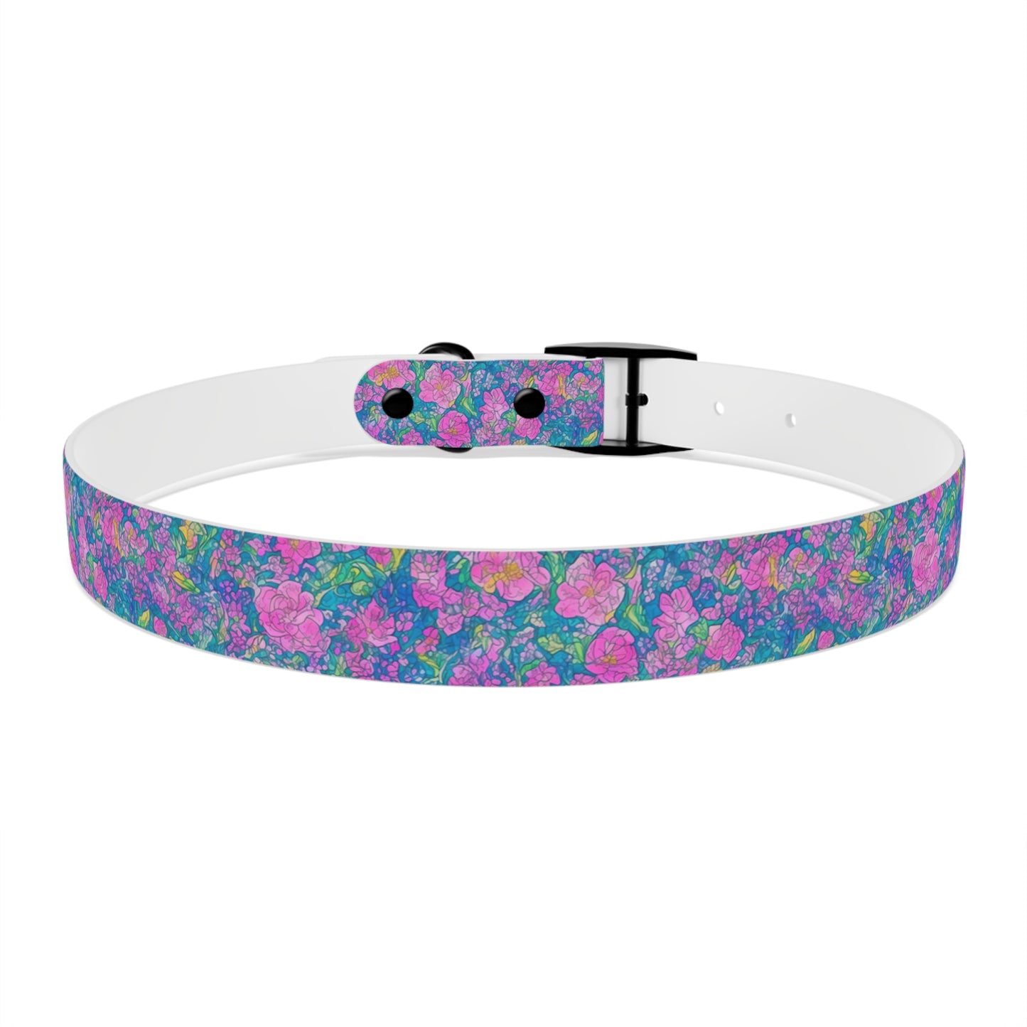 Rainbow Reflections Dog Collar