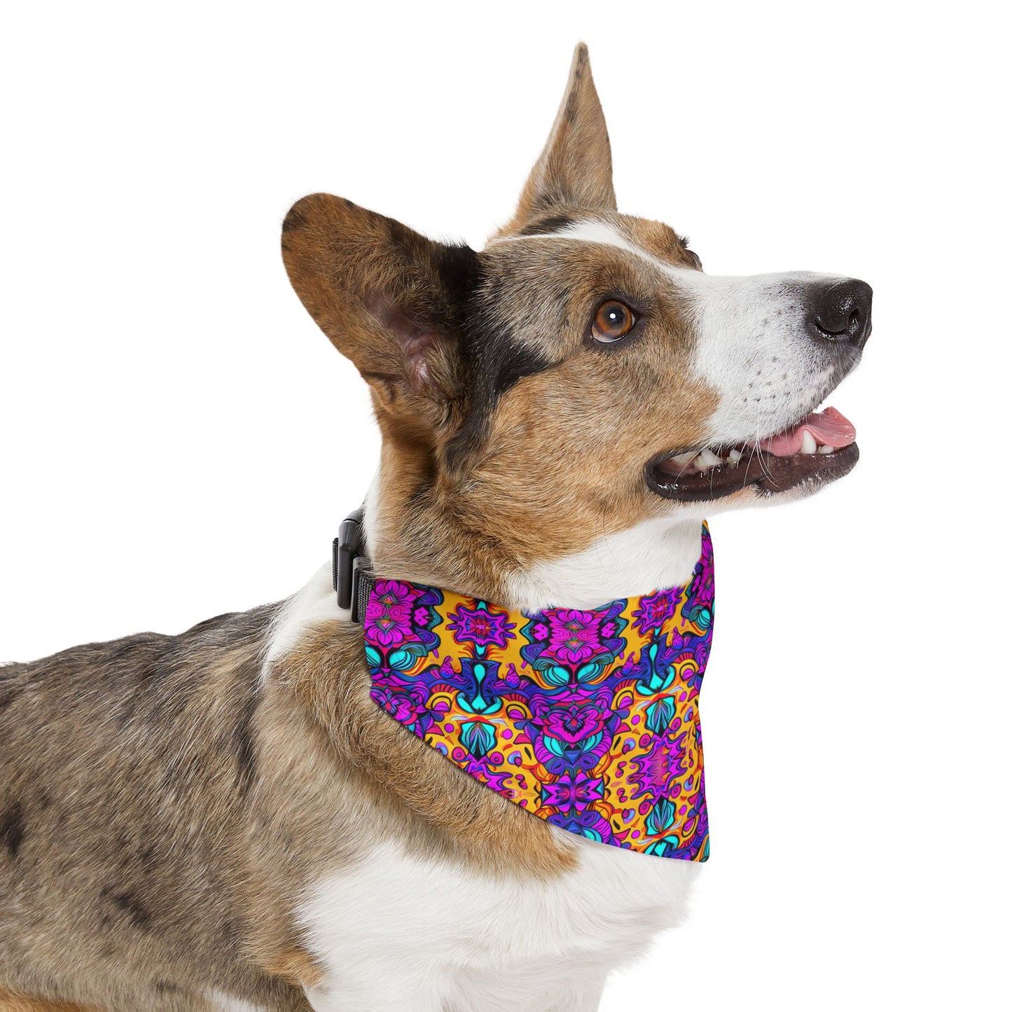 Vibrant Illusions Pet Bandana Collar