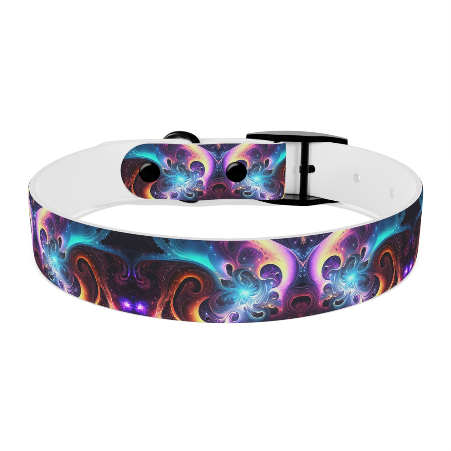 Neon Spiral Dog Collar