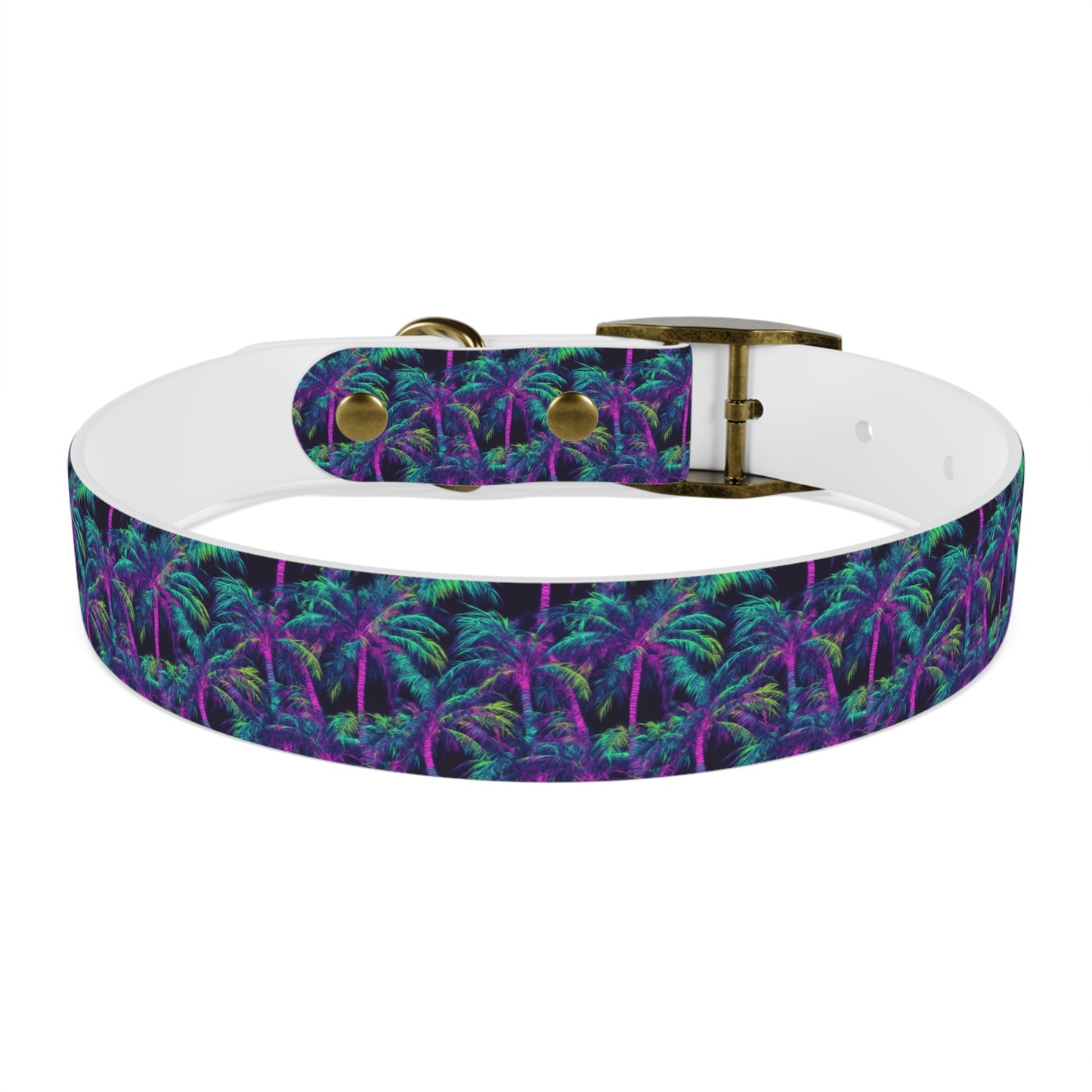 Electric Palms Dog Collar