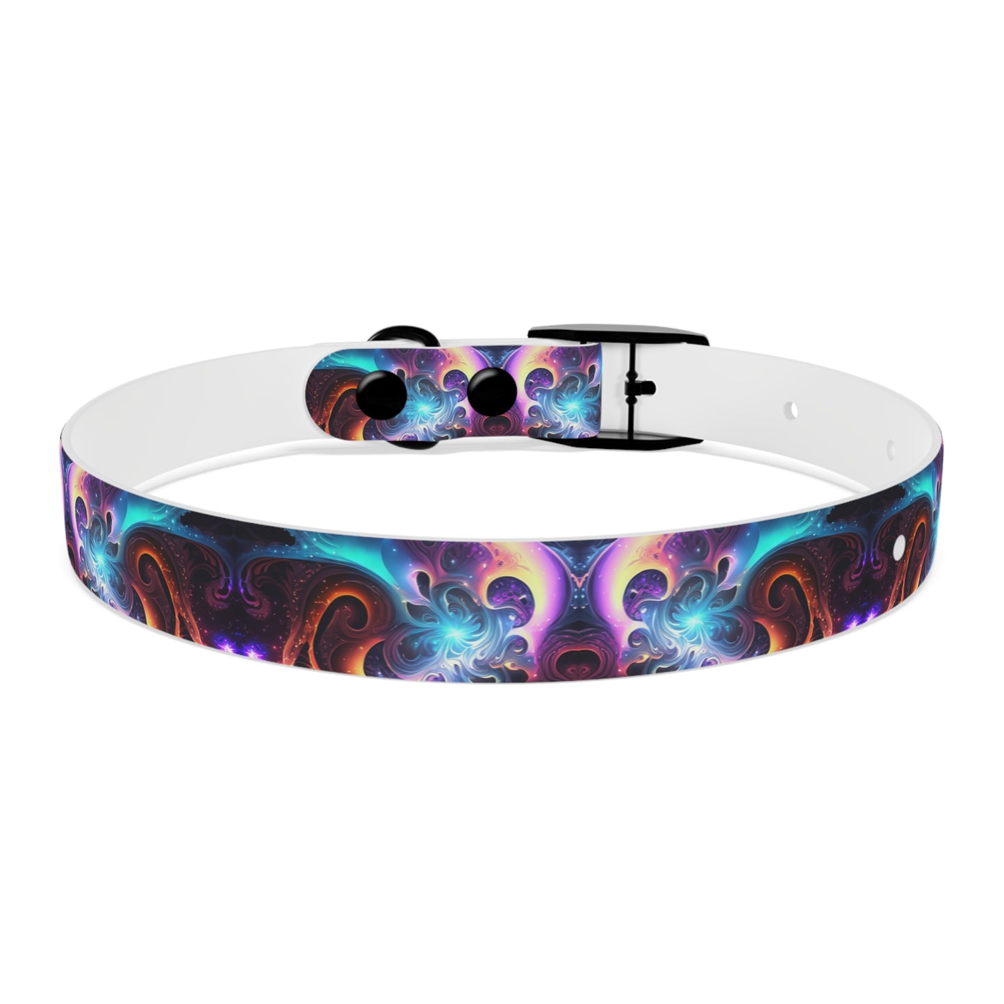 Neon Spiral Dog Collar