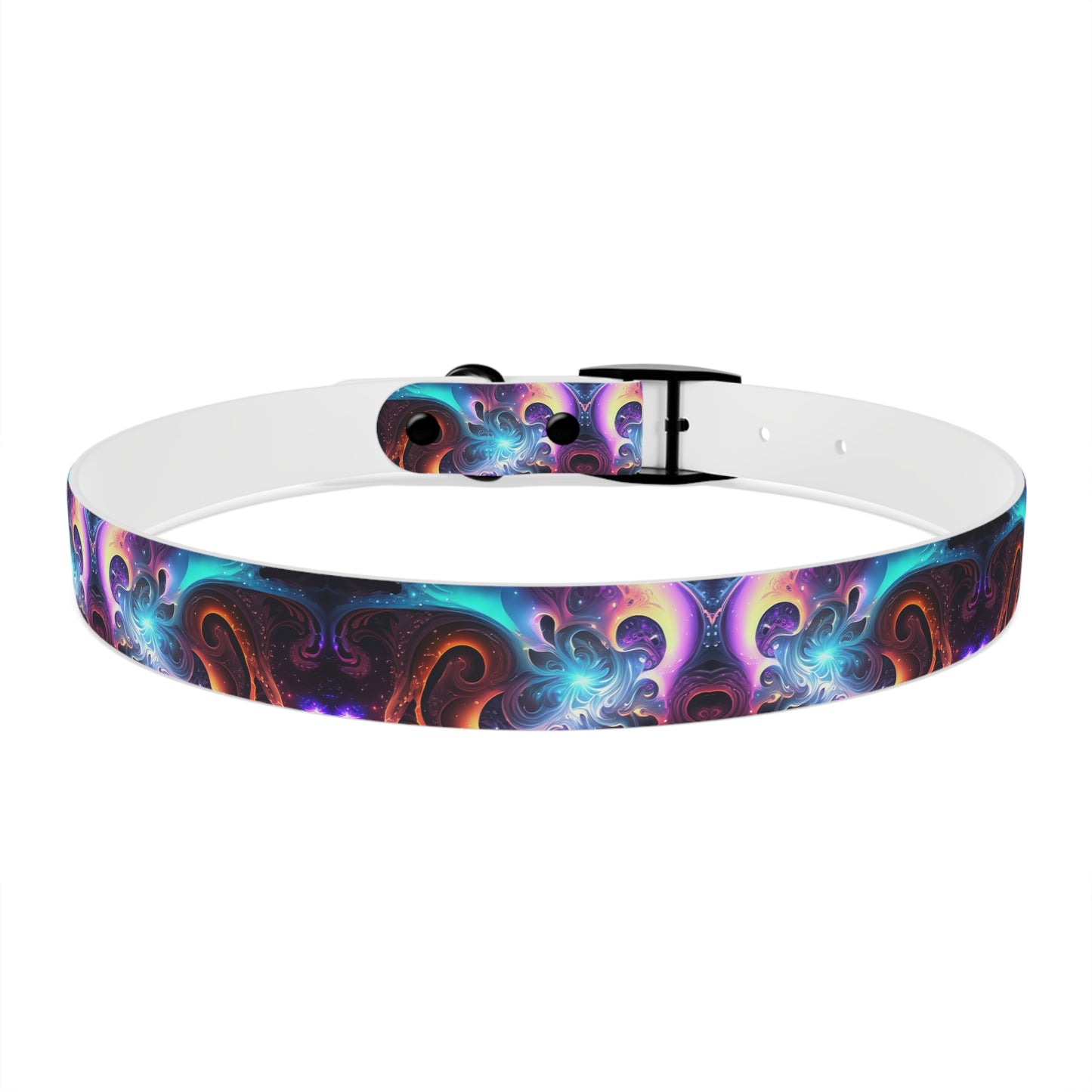 Neon Spiral Dog Collar