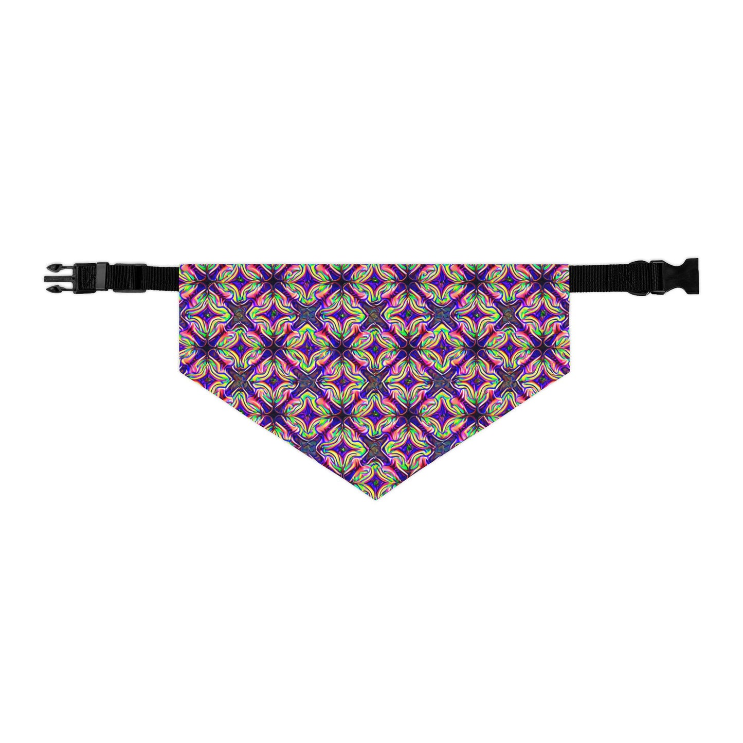 Glow Geo Pet Bandana Collar