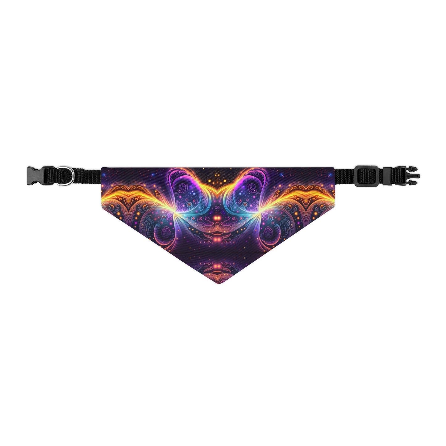 Neon Trance Pet Bandana Collar