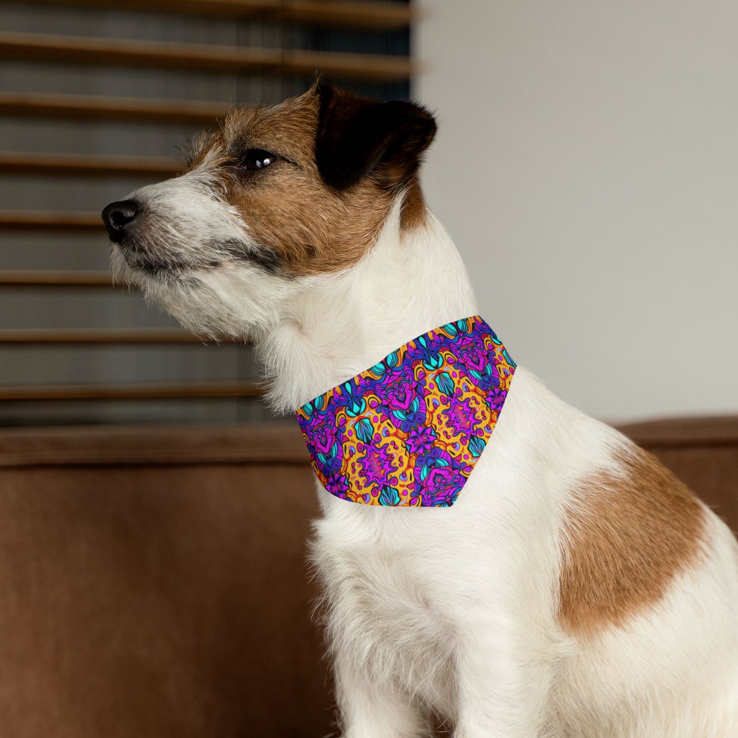 Vibrant Illusions Pet Bandana Collar