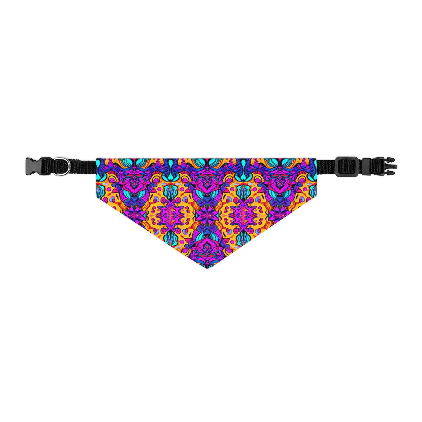Vibrant Illusions Pet Bandana Collar