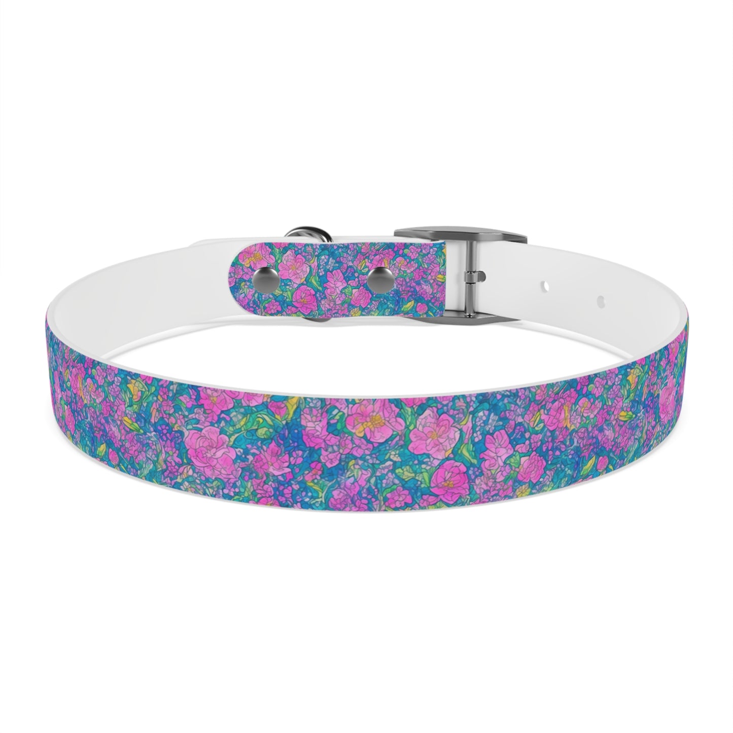 Rainbow Reflections Dog Collar