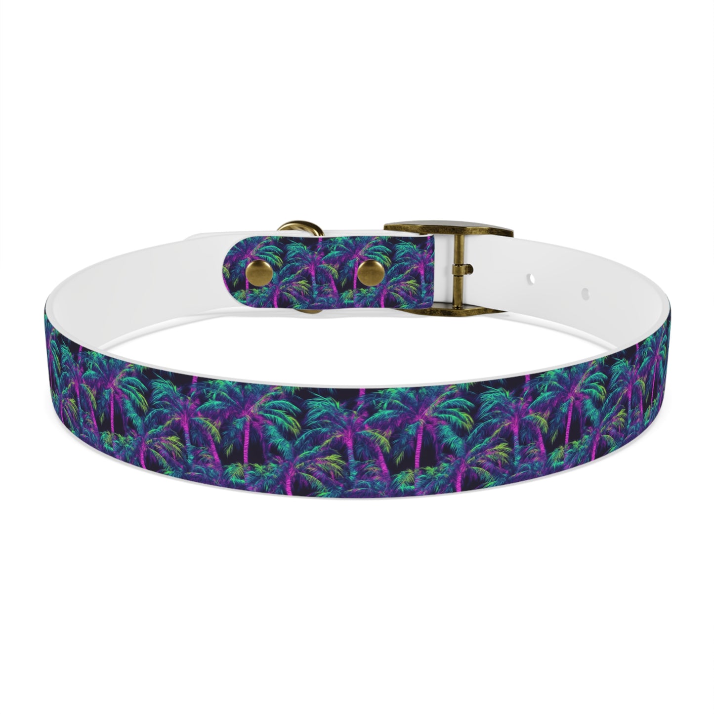 Electric Palms Dog Collar