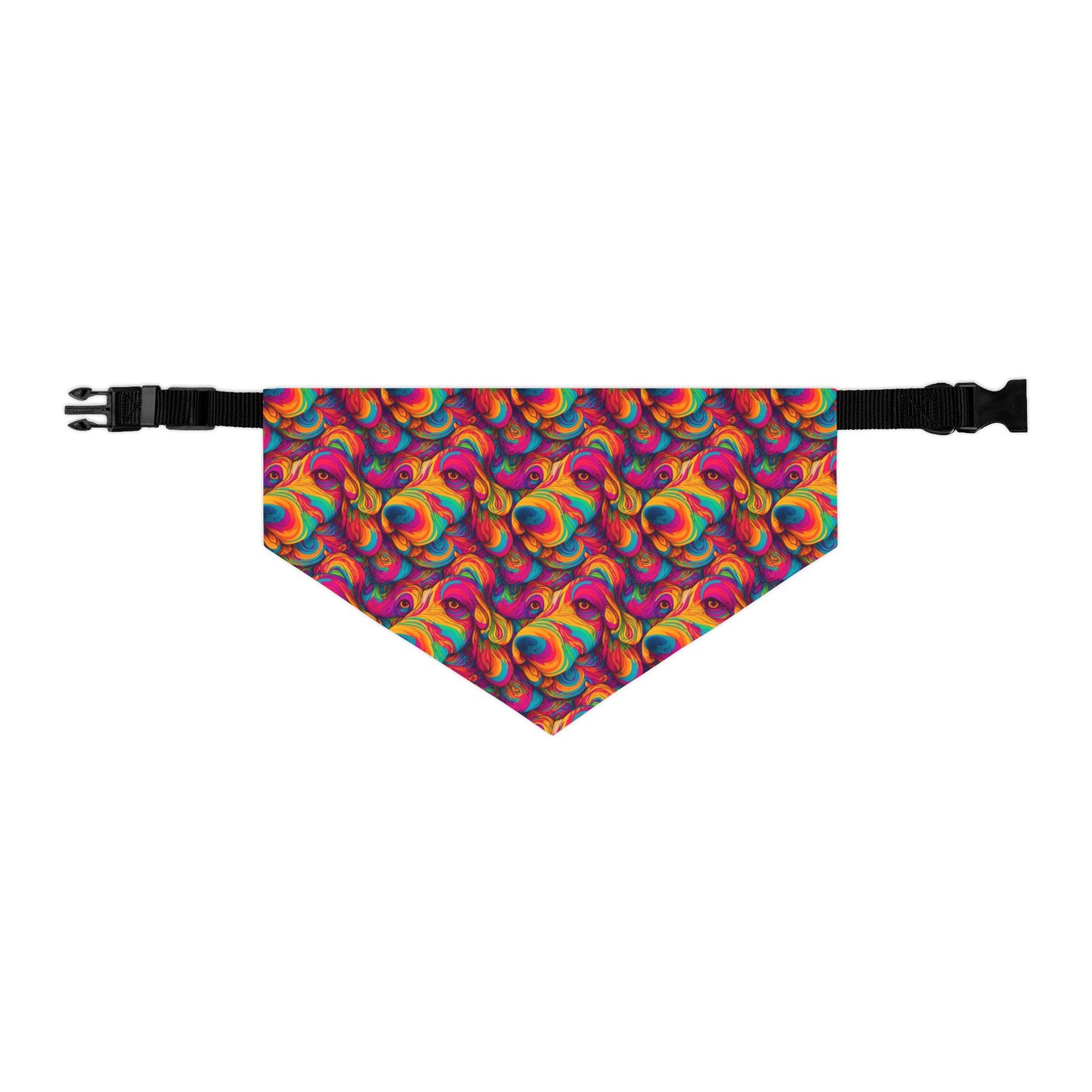 Abstract Woof Pet Bandana Collar