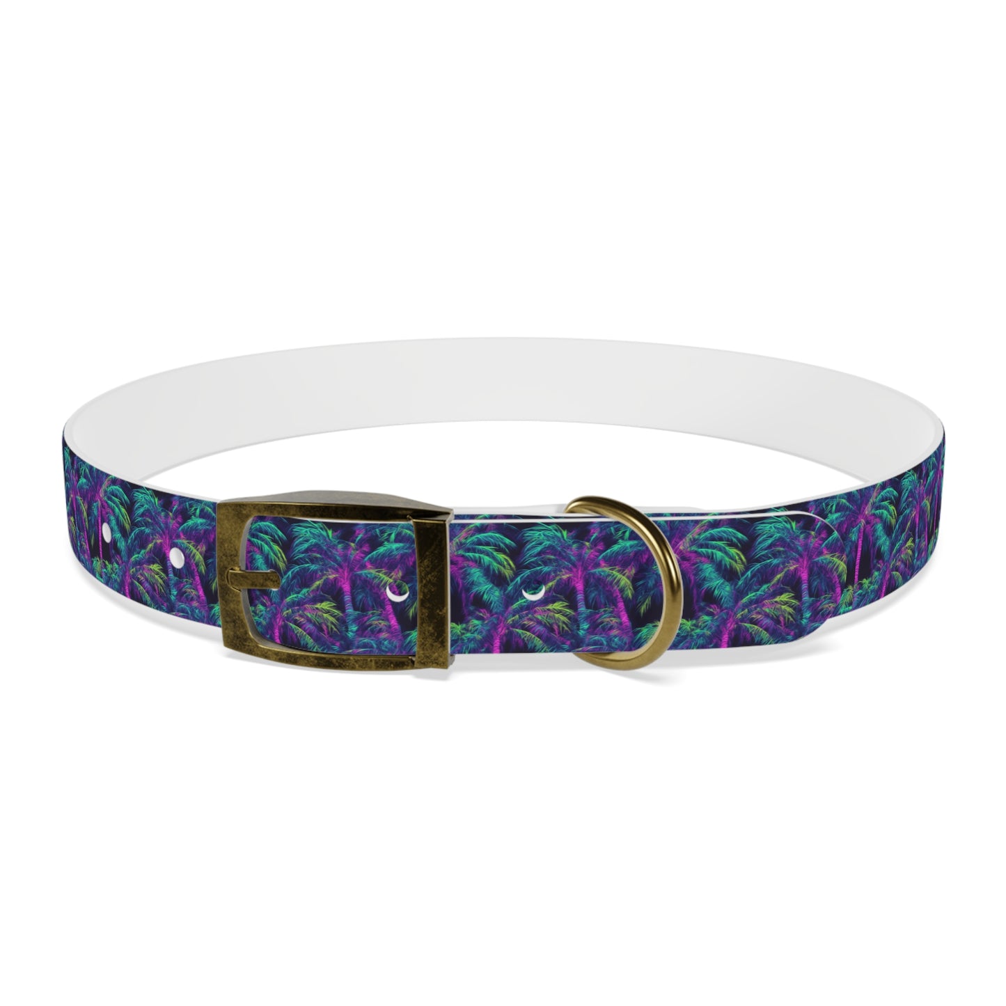 Electric Palms Dog Collar