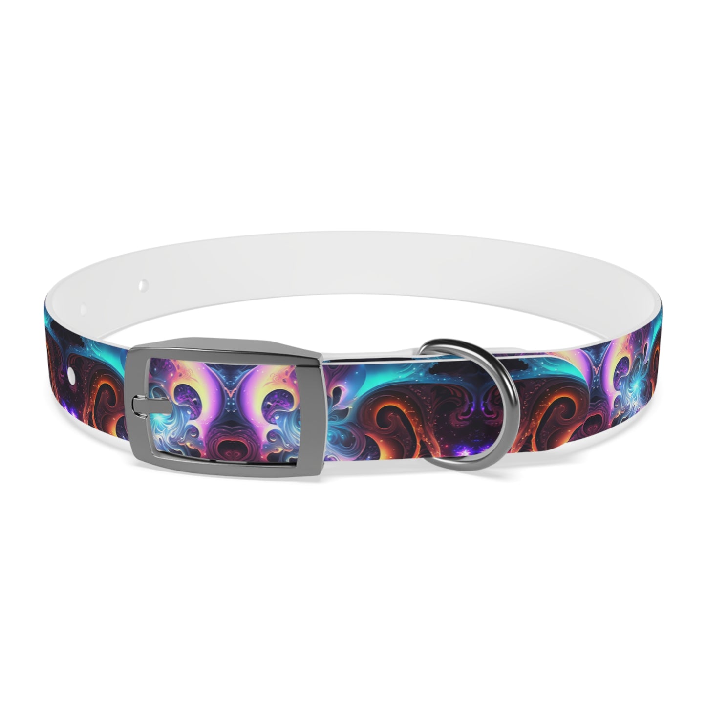 Neon Spiral Dog Collar