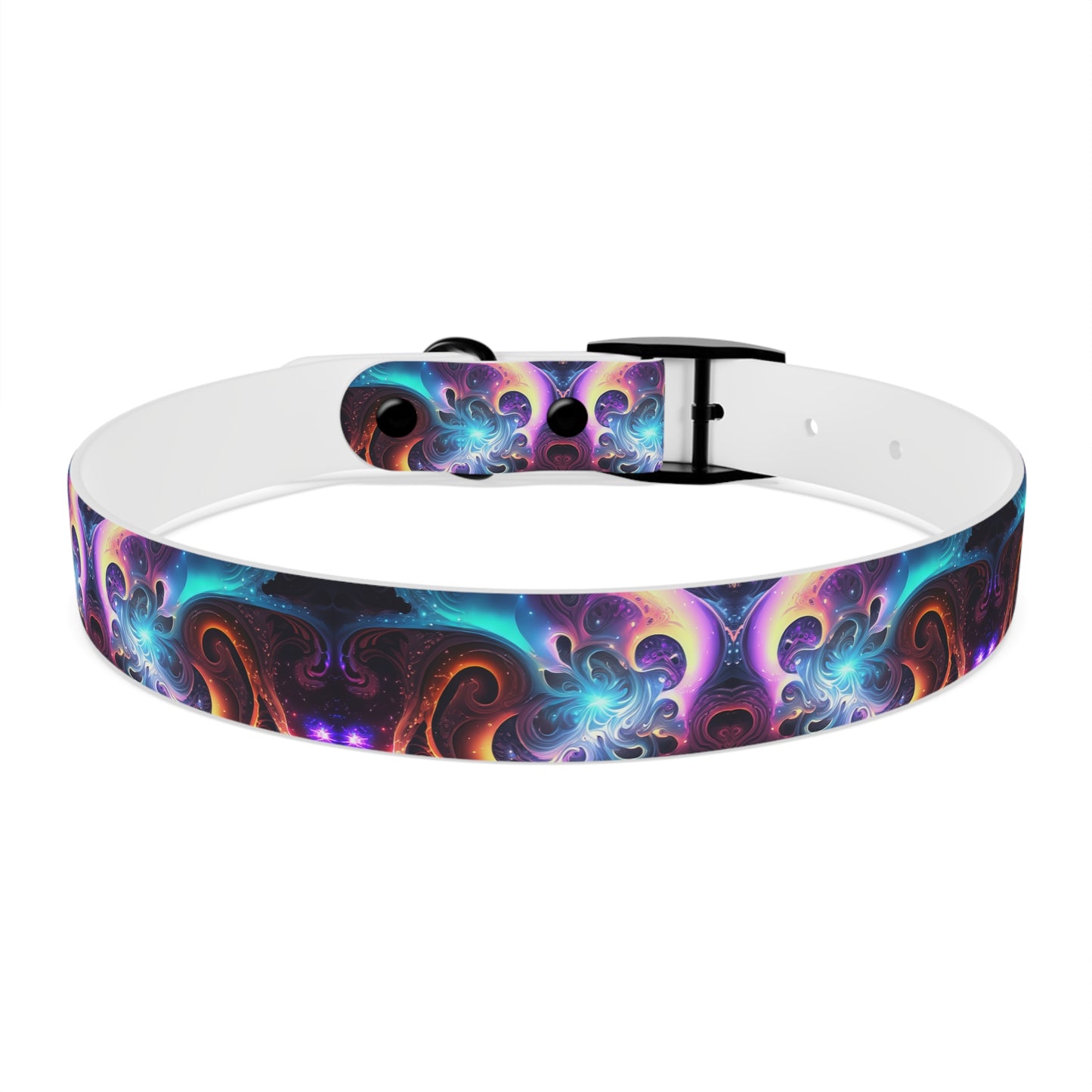 Neon Spiral Dog Collar