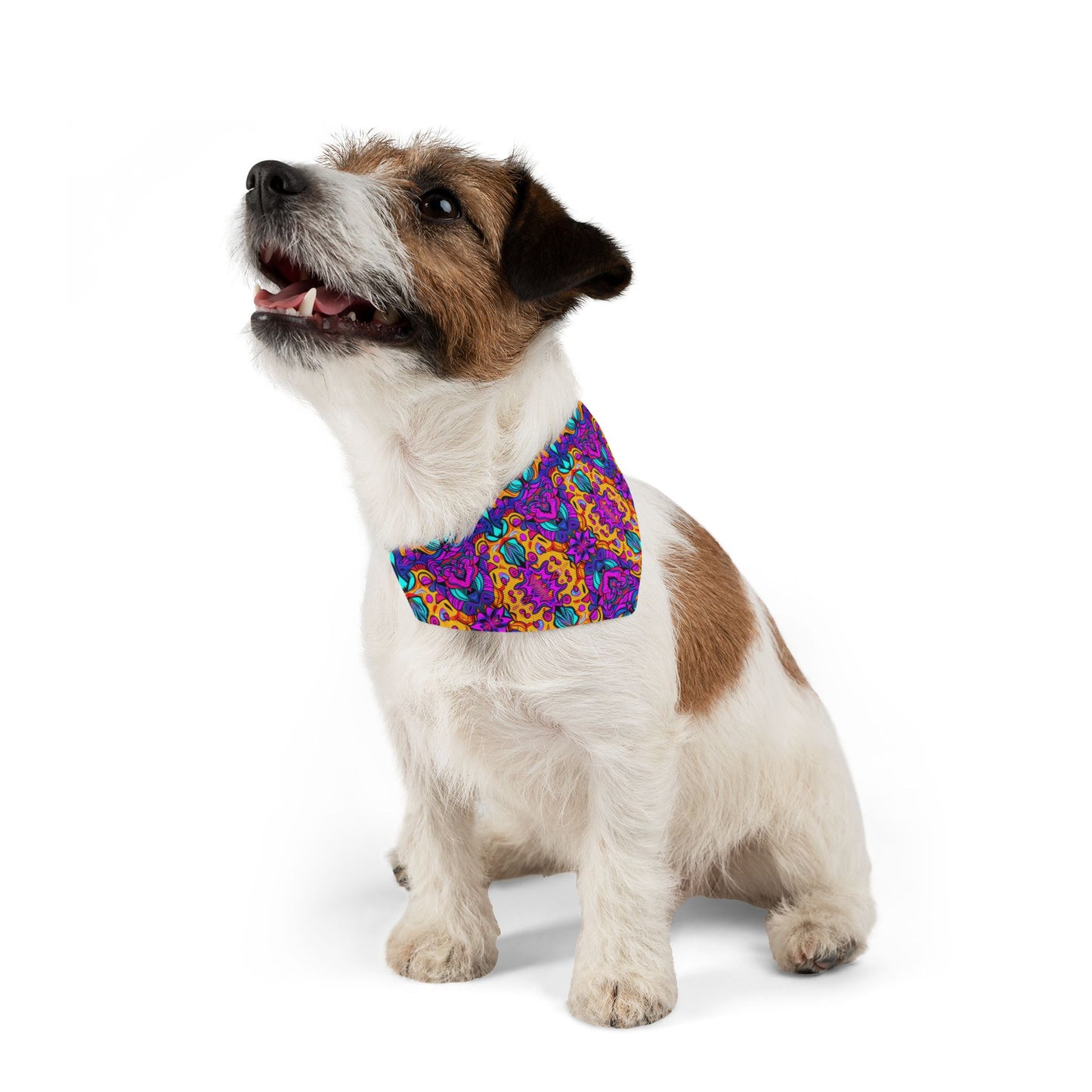 Vibrant Illusions Pet Bandana Collar