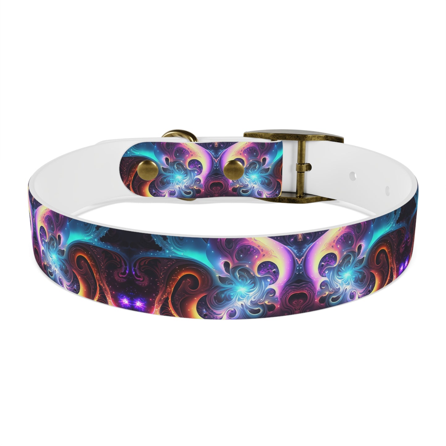 Neon Spiral Dog Collar