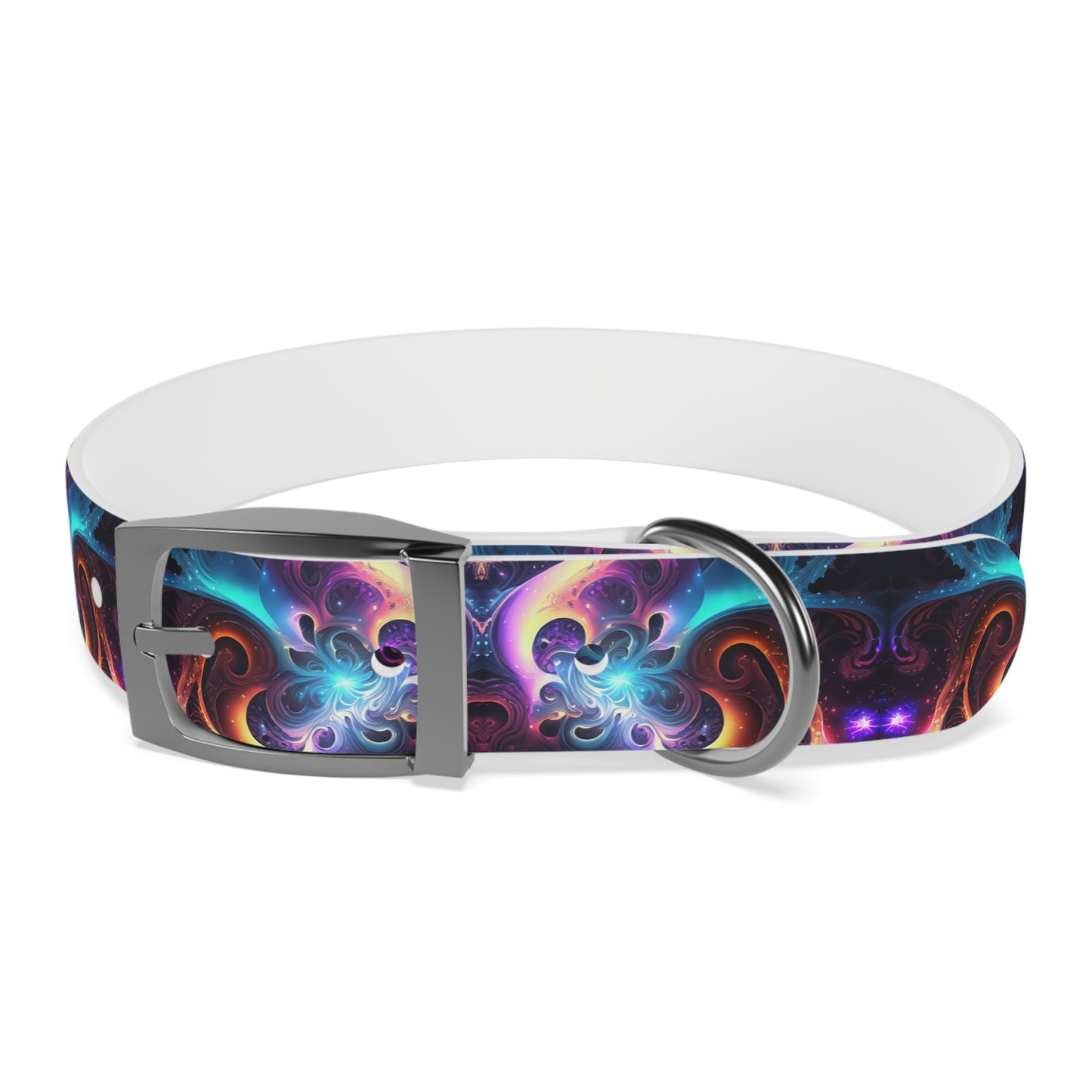 Neon Spiral Dog Collar