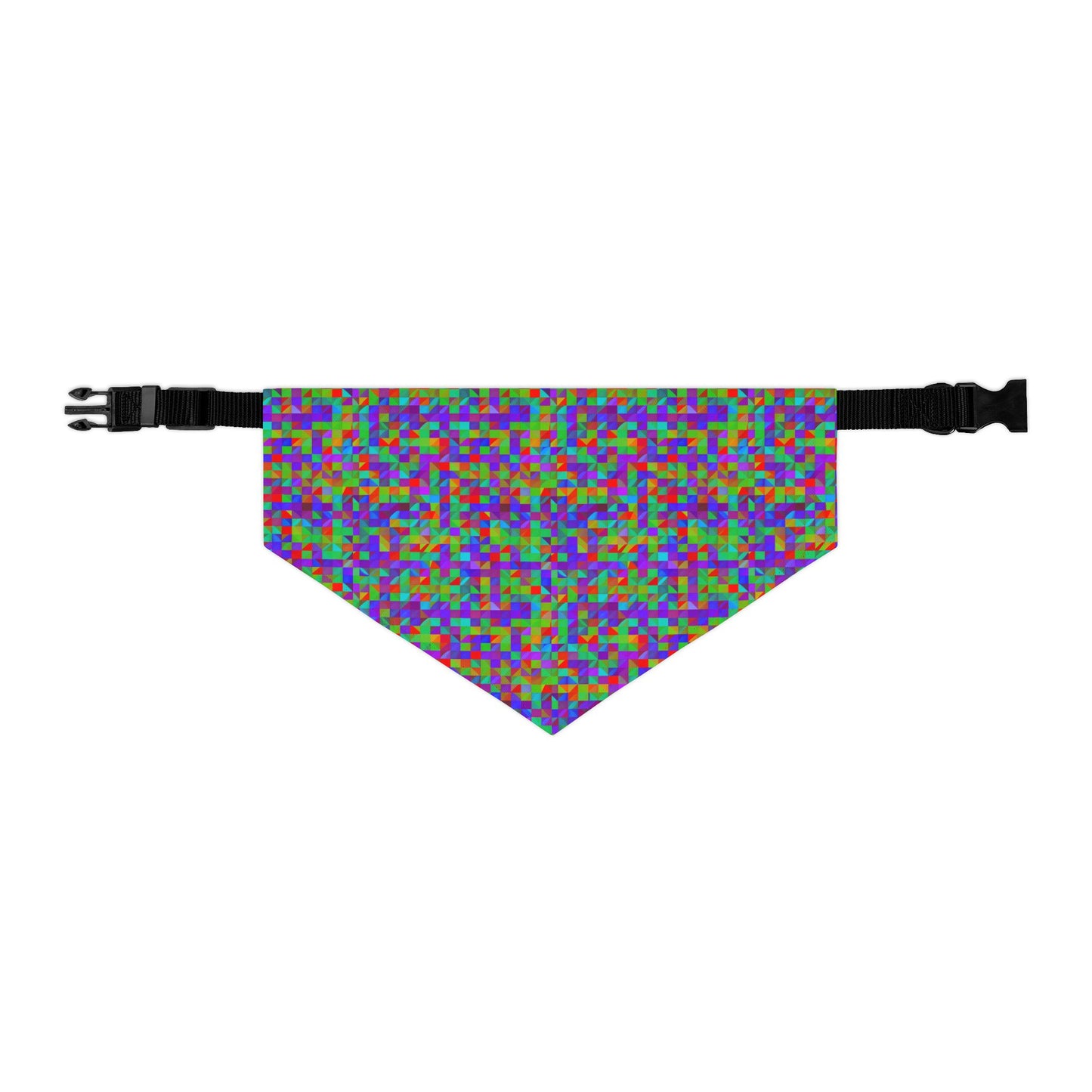 Prism Patterns Pet Bandana Collar