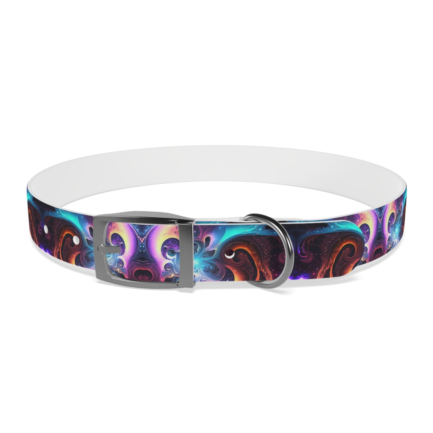 Neon Spiral Dog Collar