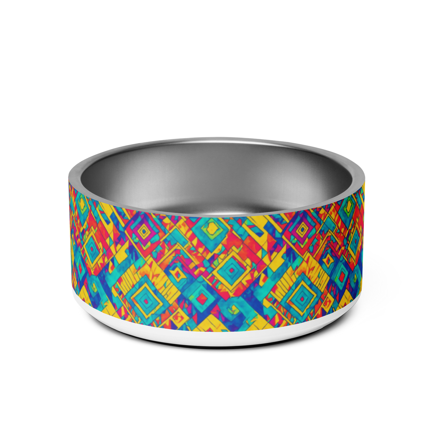 Diamond Dance Stainless Steel Pet Bowl