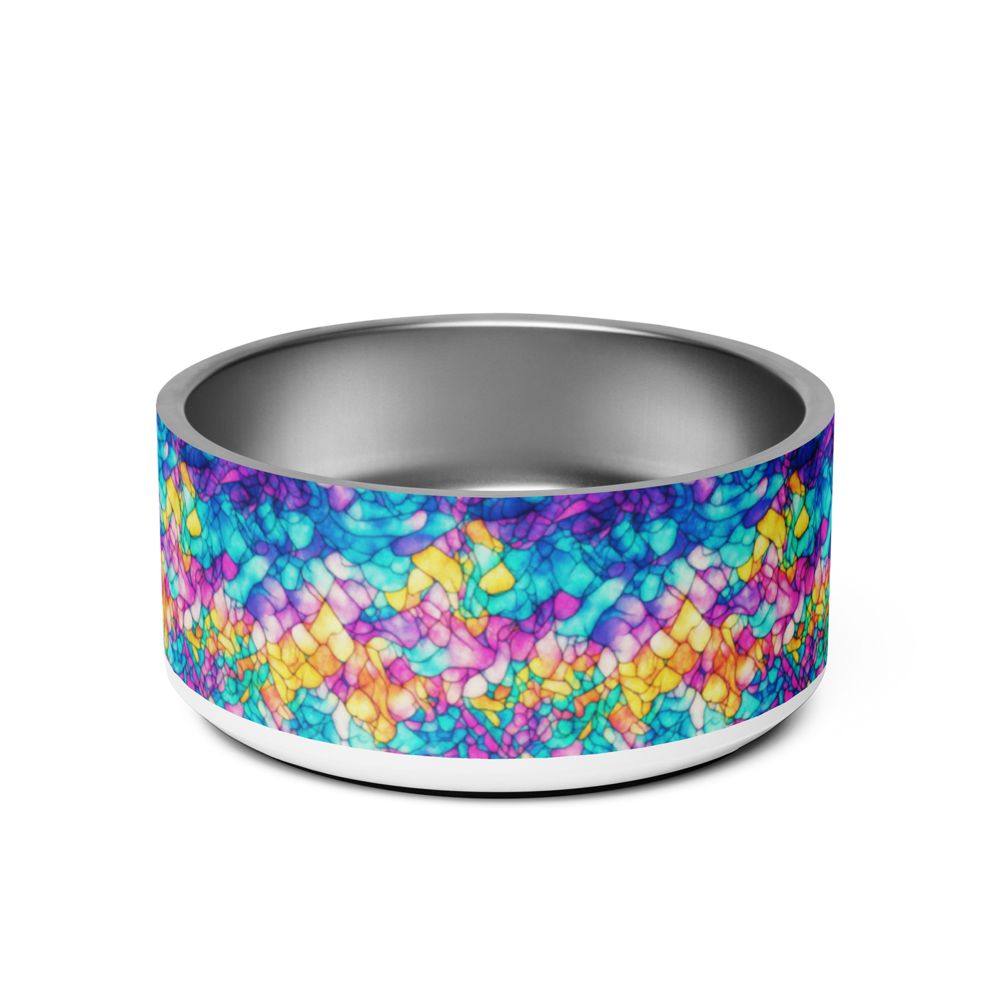Trippy Tranquility Stainless Steel Pet Bowl