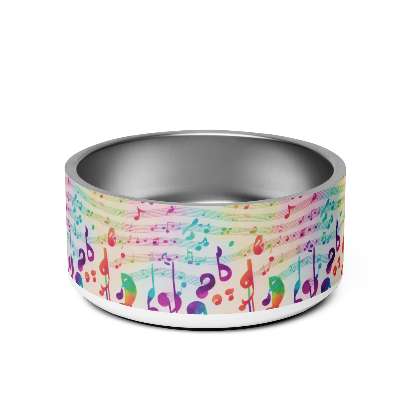 Vivid Vibrato Stainless Steel Pet Bowl