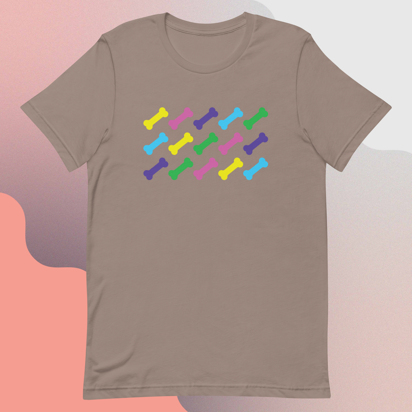 Doggie Bones Pop Art Unisex t-shirt