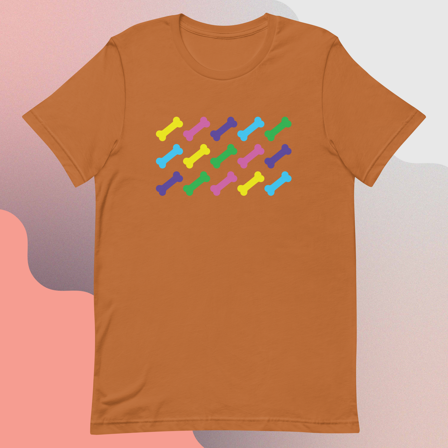 Doggie Bones Pop Art Unisex t-shirt